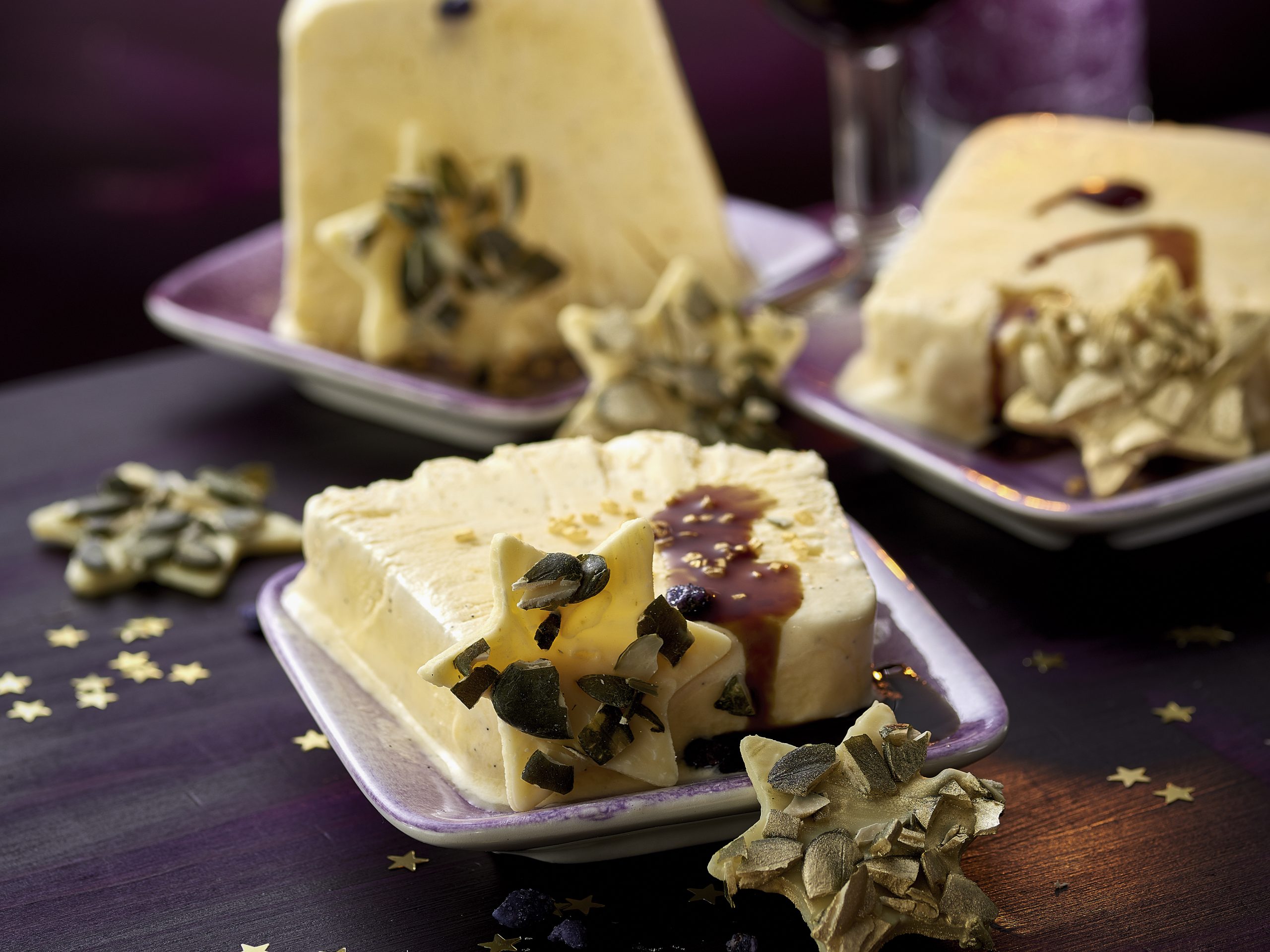 Parfait à la vanille à l'huile de graine de courge
