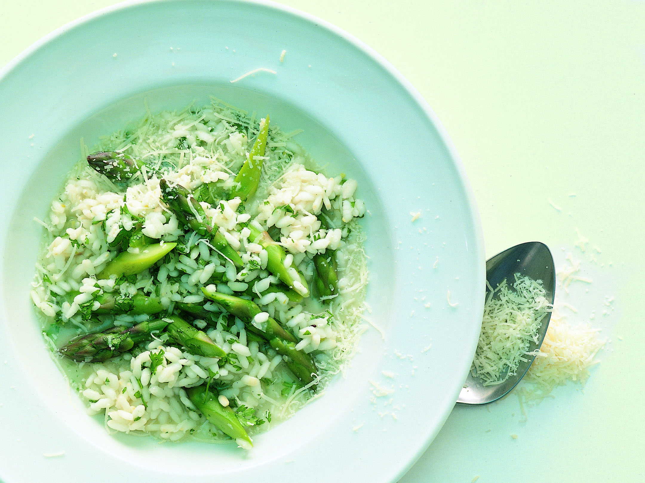 Risotto vanillé aux asperges et au cerfeuil