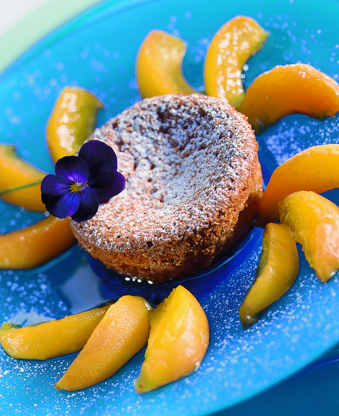 Petits gâteaux à la vanille avec compote d'abricots