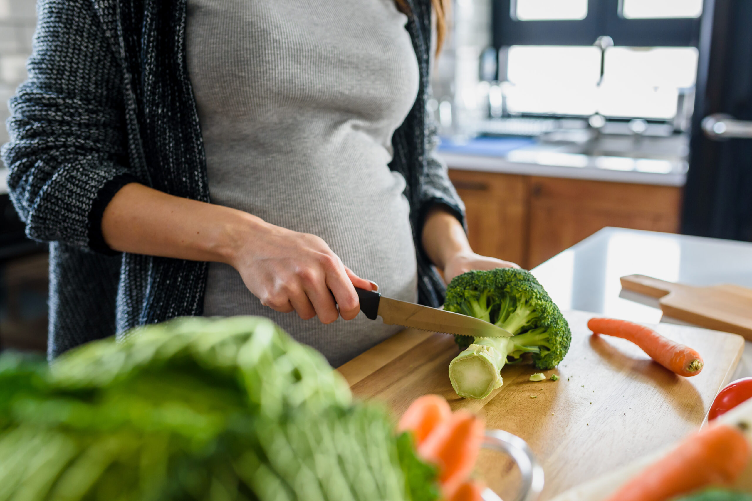 Manger végétarien pendant la grossesse? Demandez conseil.