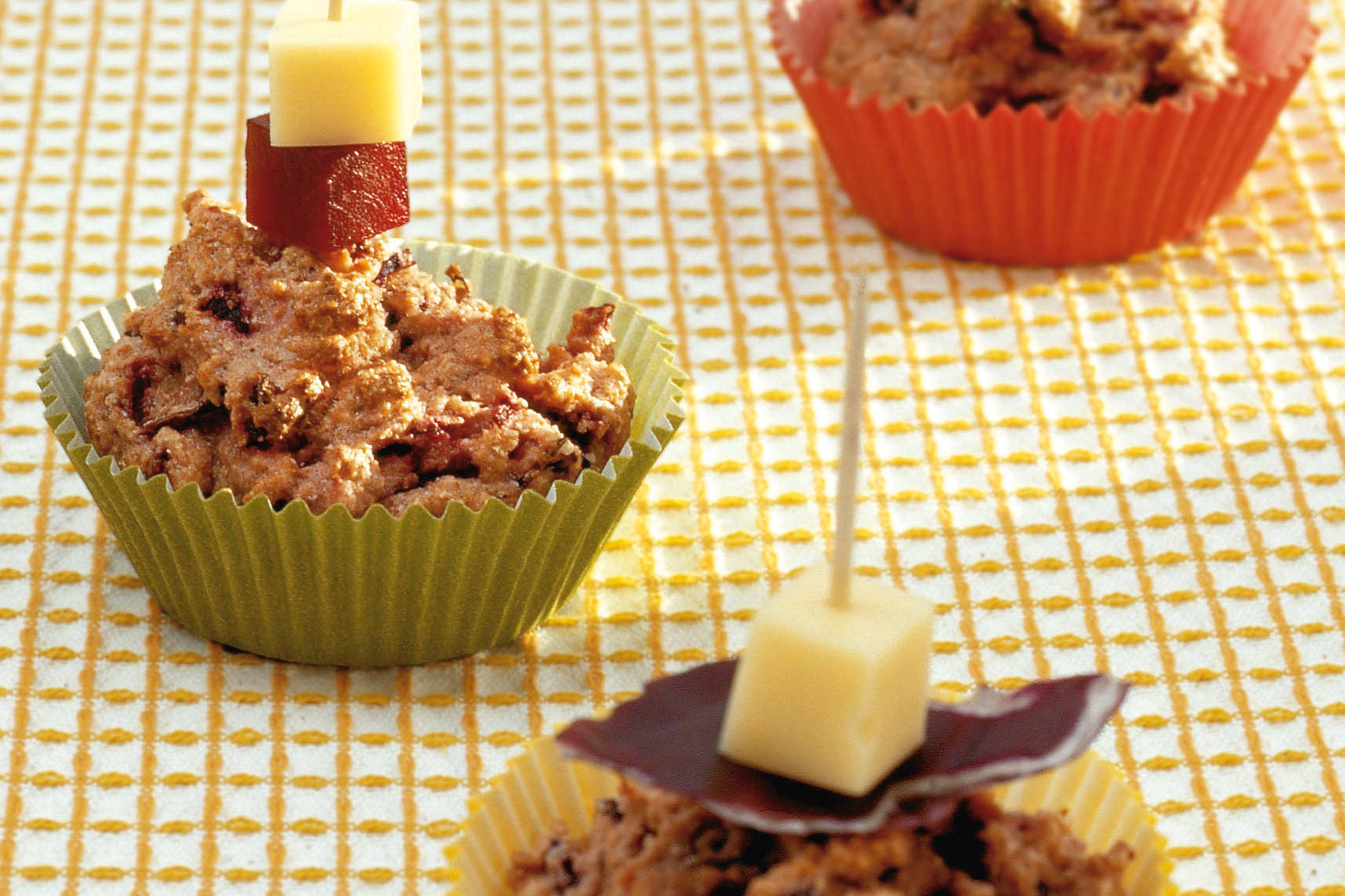 Muffins aux céréales complètes et aux légumes