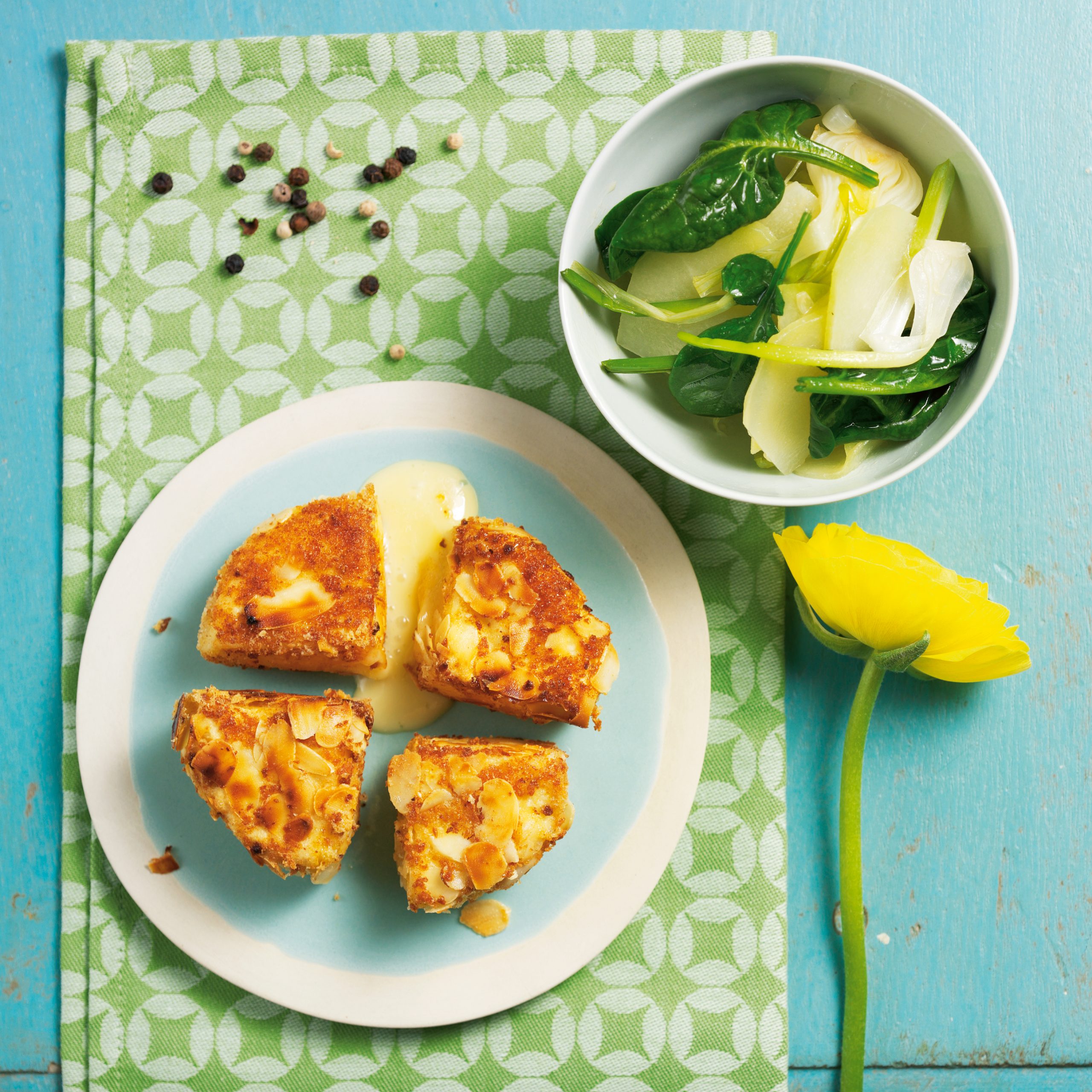 Fromage en croûte d'amandes