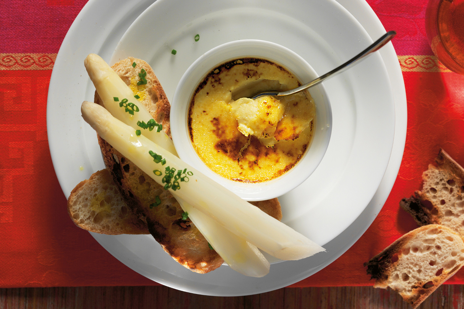 Flans aux asperges blanches