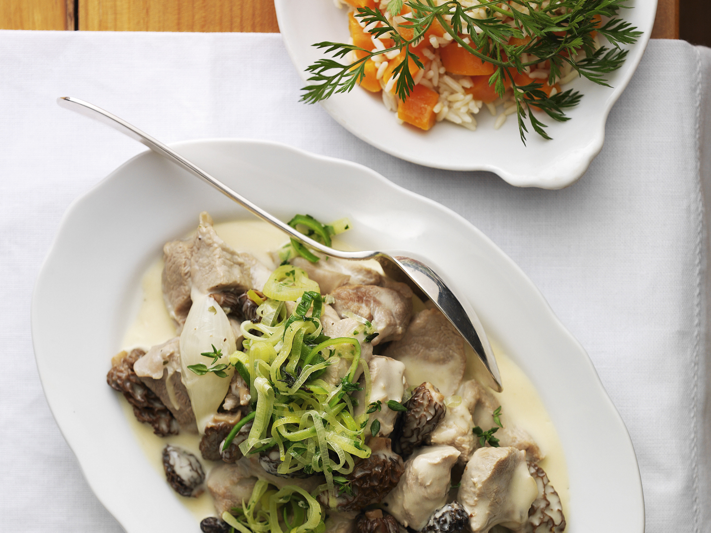Weisses Kalbsvoressen mit Morcheln