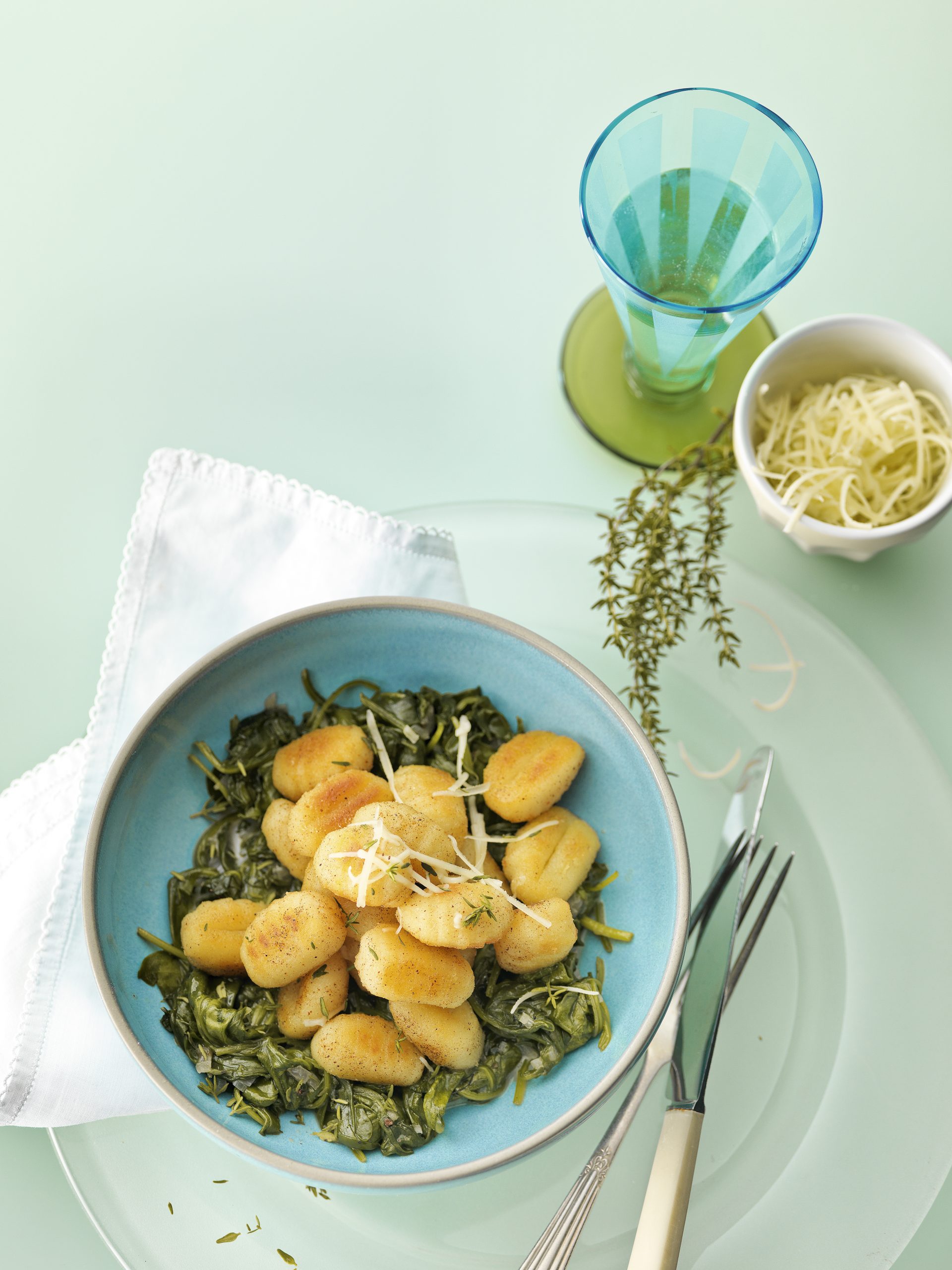 Gnocchi mit Spinat-Rahmsauce