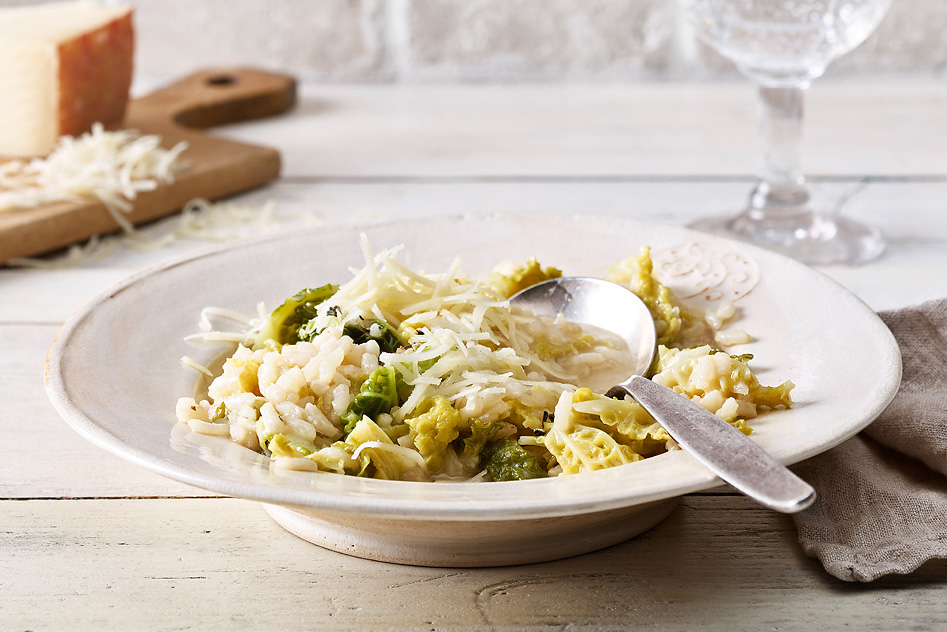 Risotto au chou frisé
