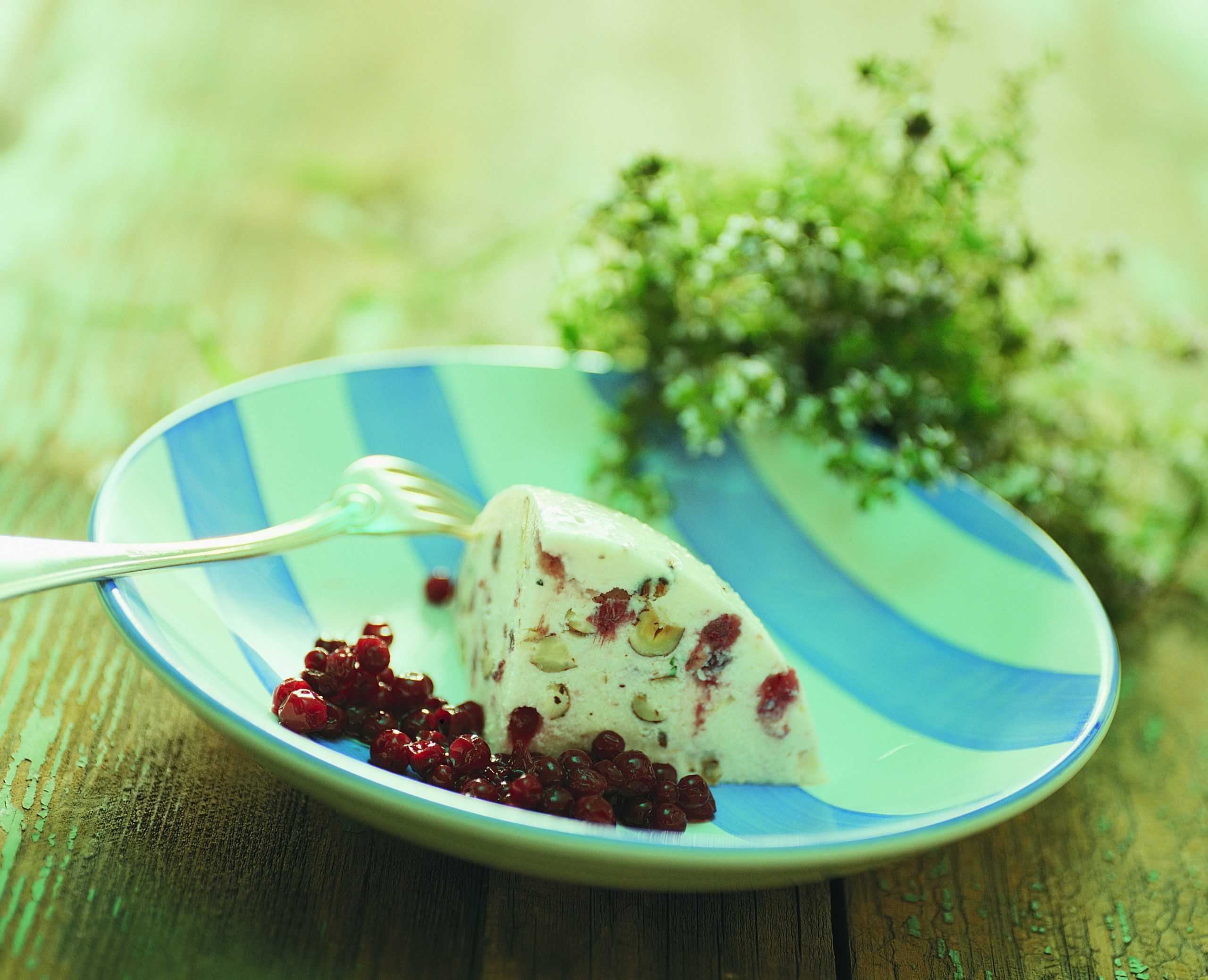 Ziegenkäseterrine mit Haselnüssen und Preiselbeeren