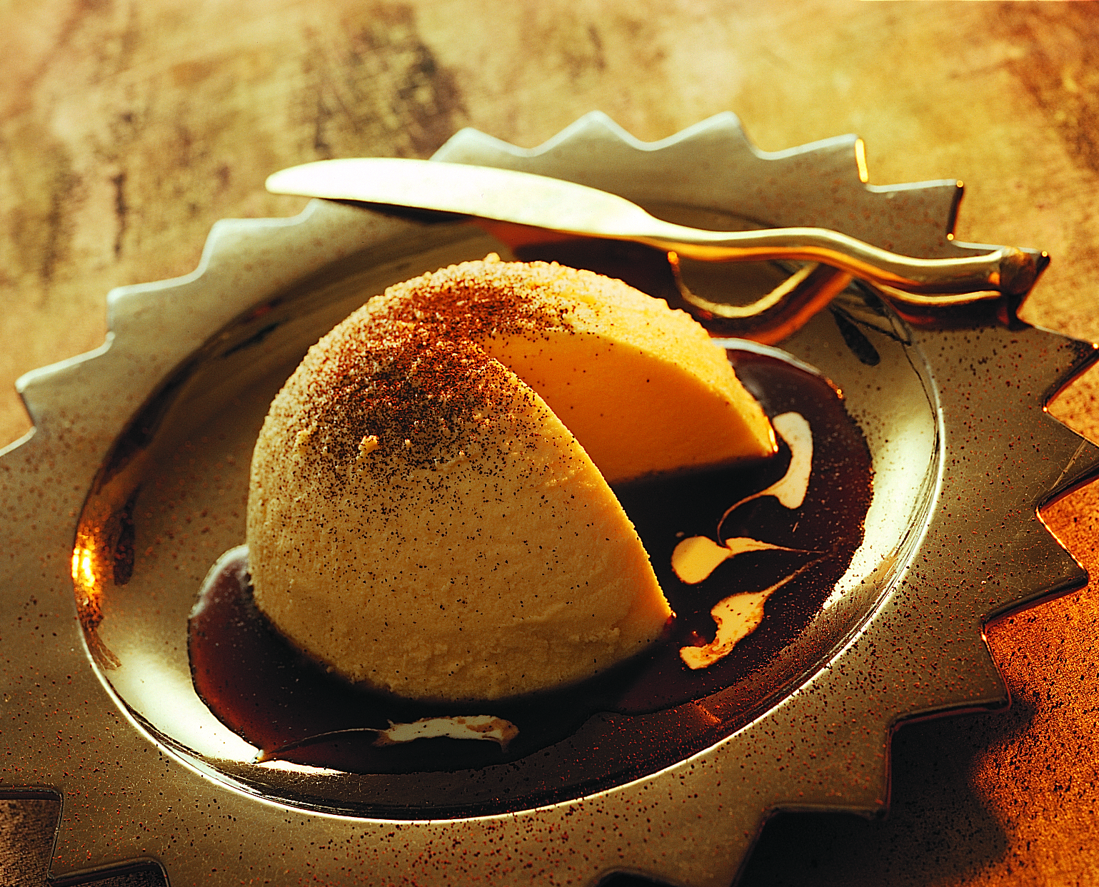Zigerpudding mit Kaffee