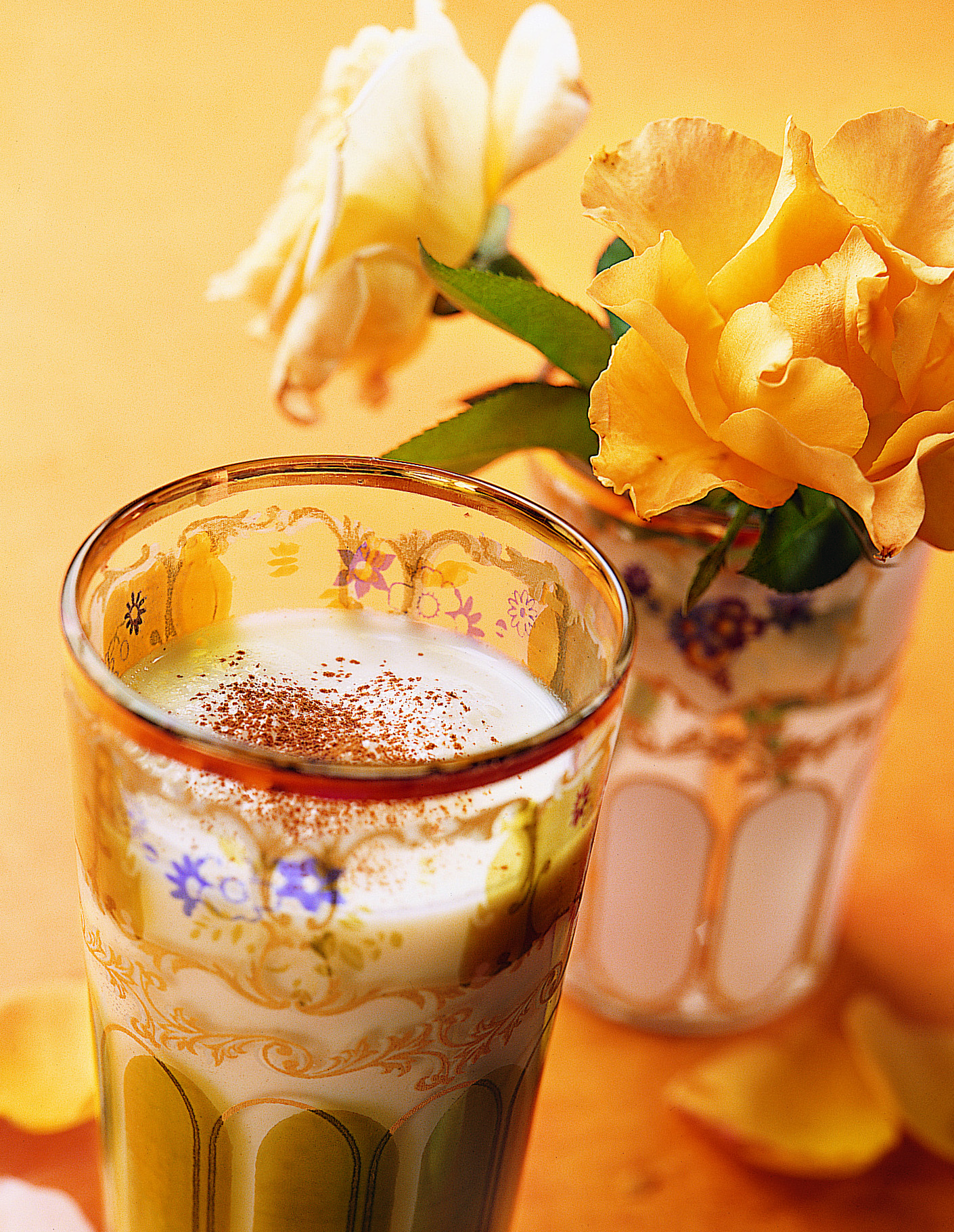 Milkshake rose-cannelle
