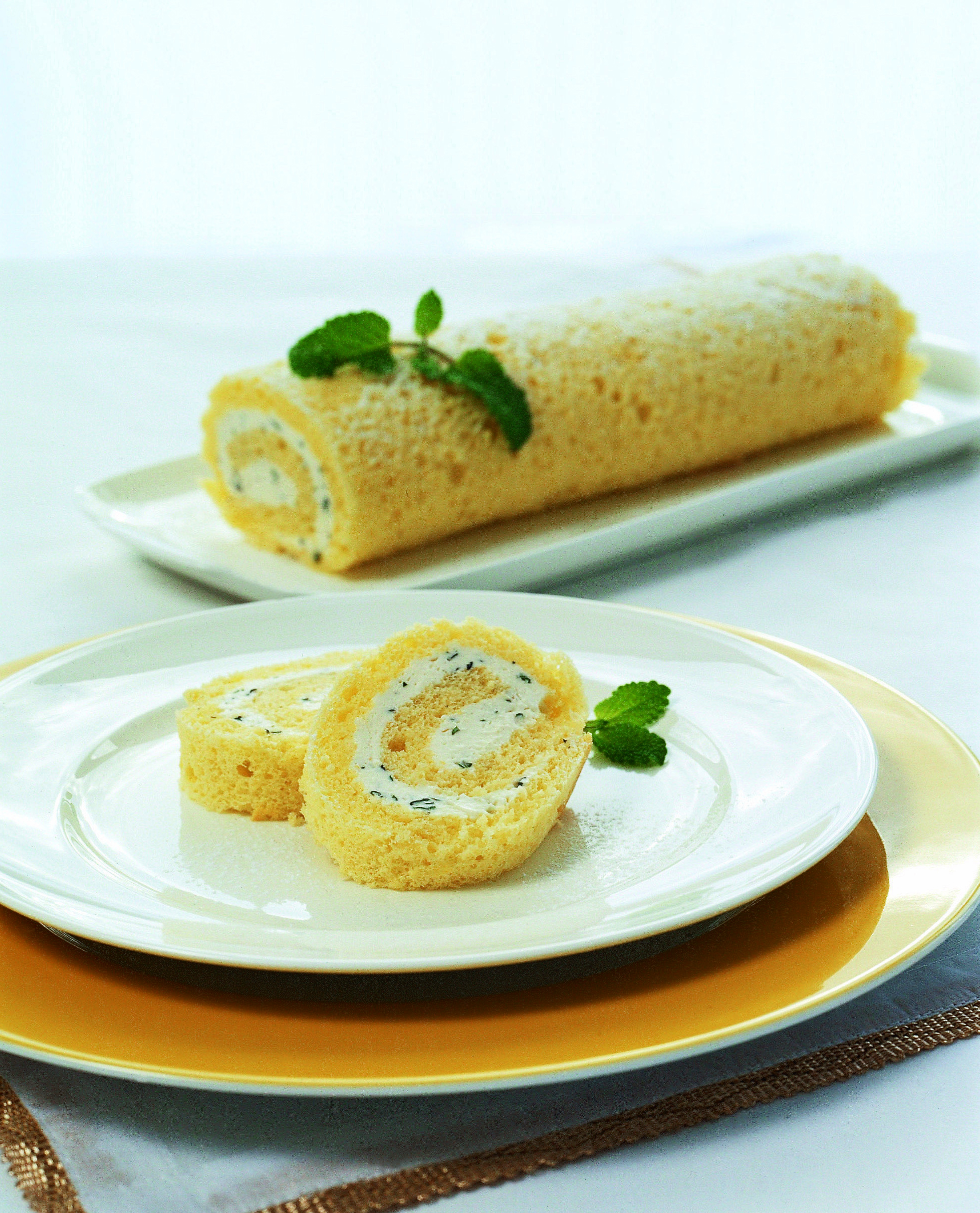 Biscuit roulé à la mélisse