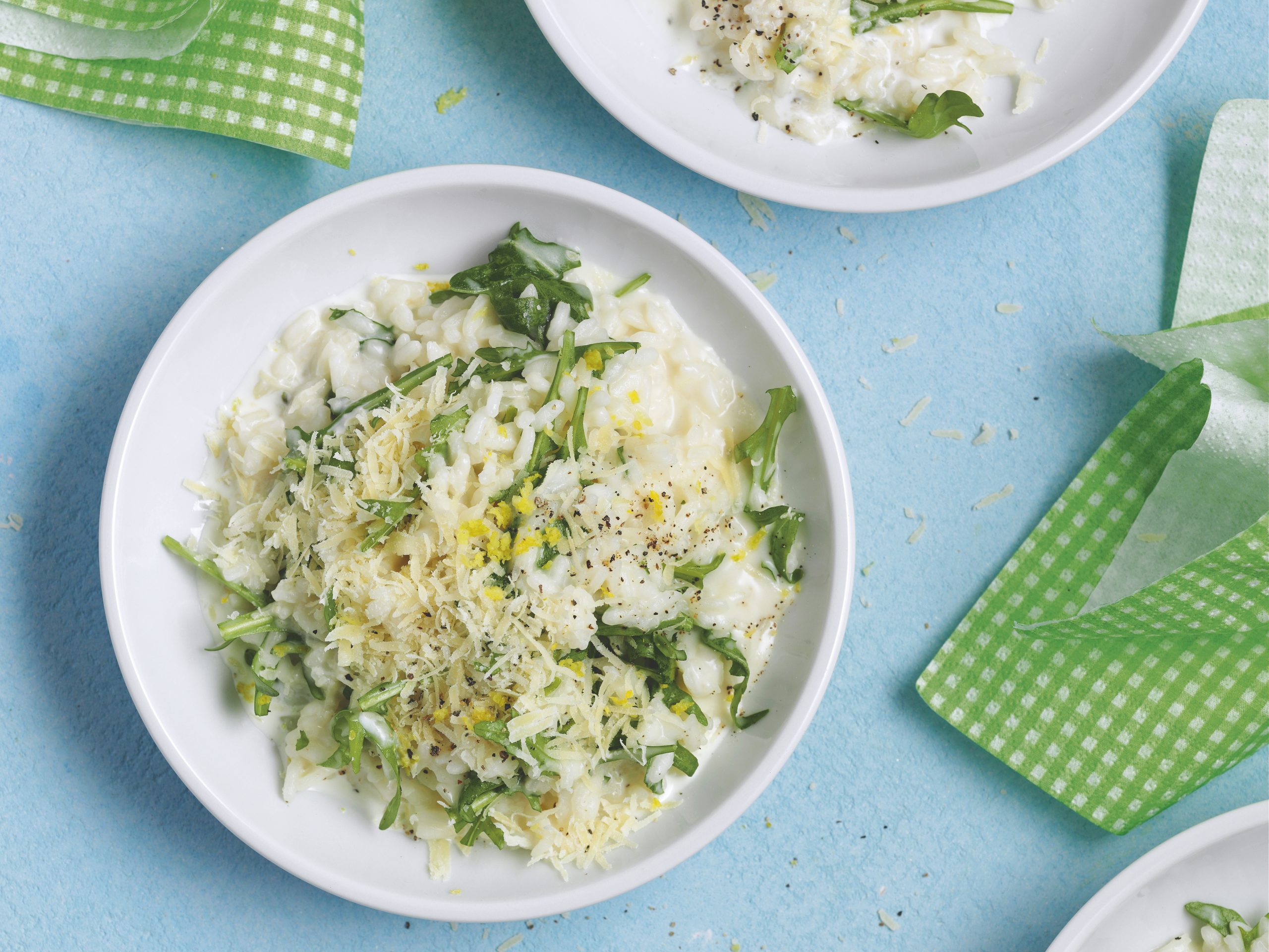 Zitronenrisotto mit Rucola