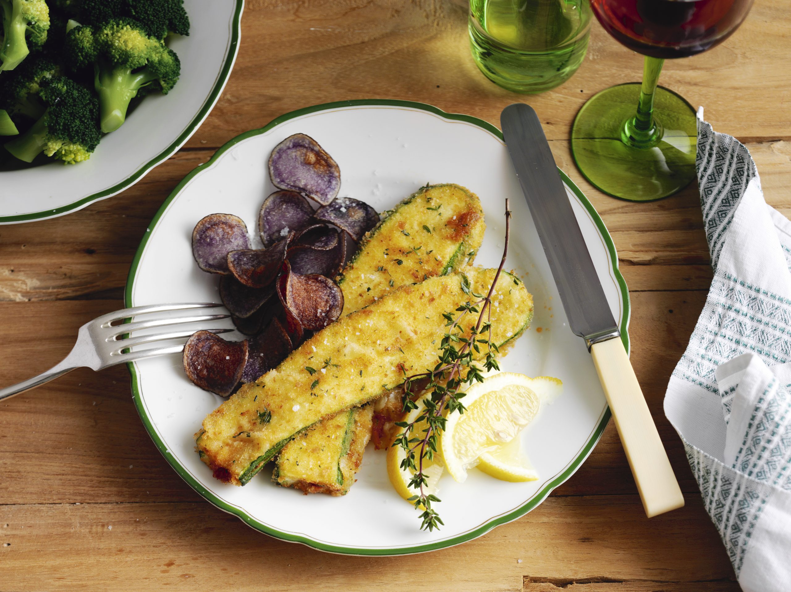 Cordon-bleu de courgettes à l'Emmental