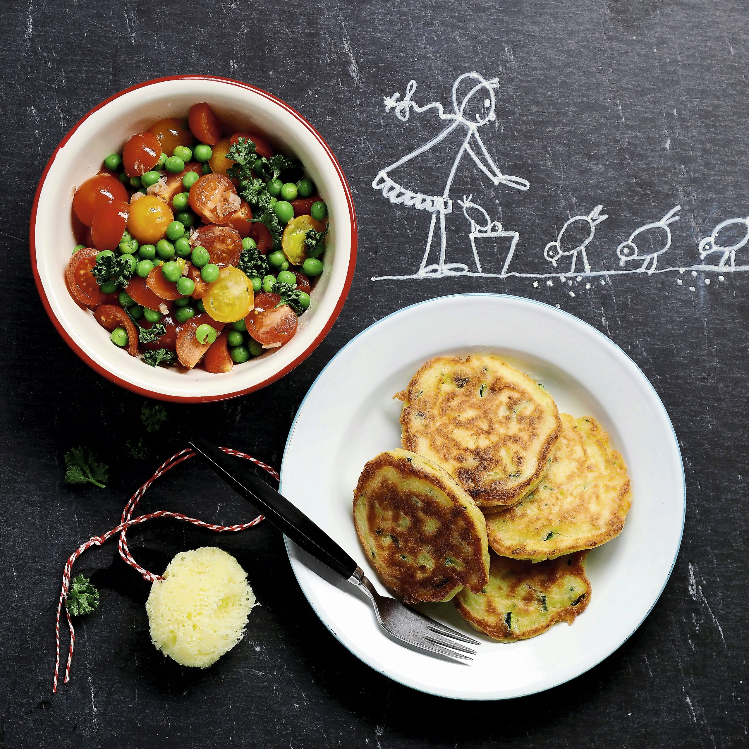 Pancakes aux courgettes
