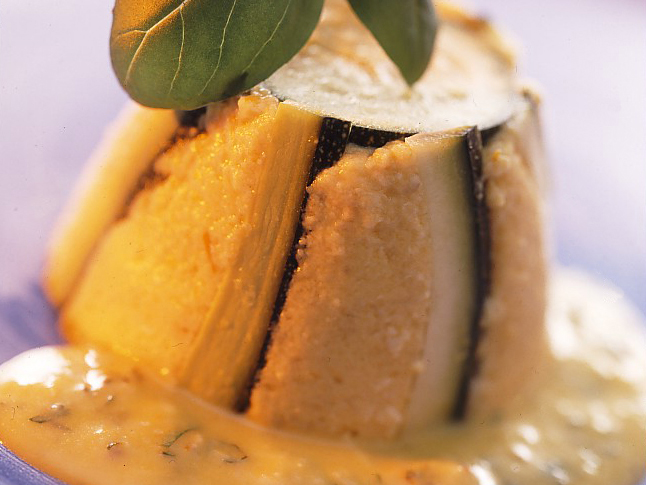Timbale de courgette au fromage
