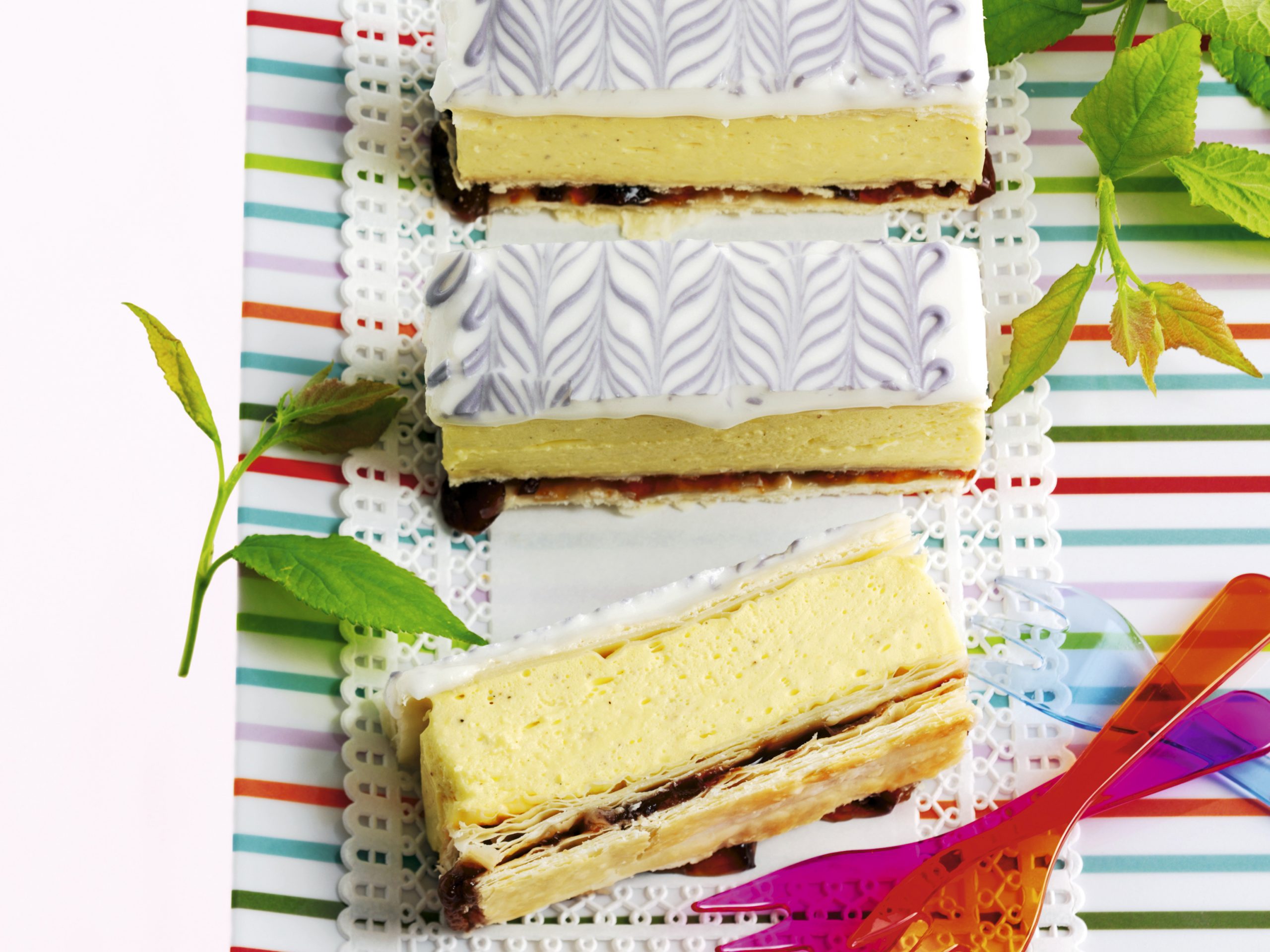 Millefeuille aux pruneaux