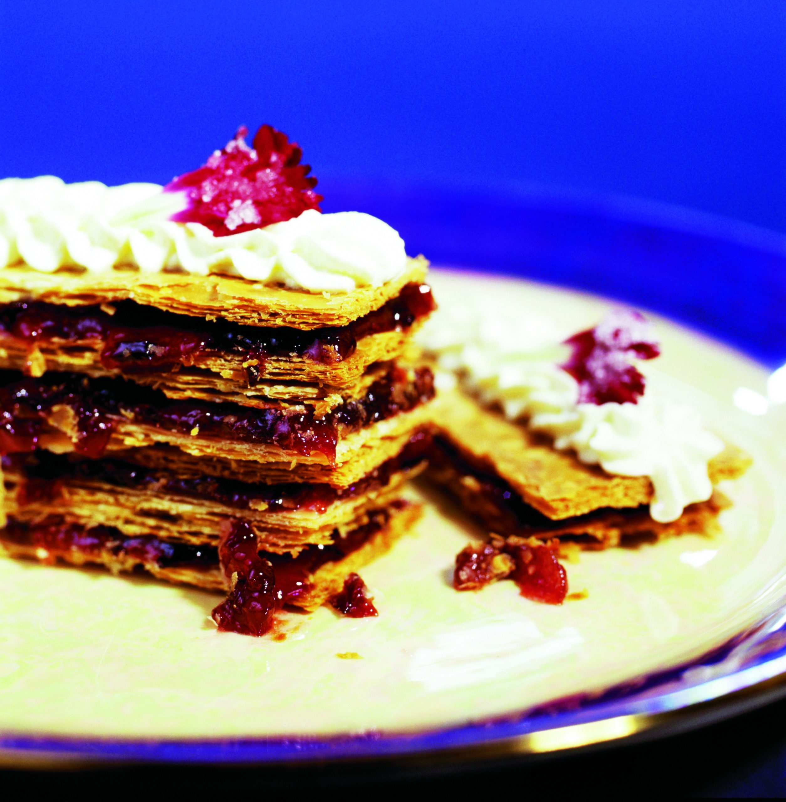 Millefeuilles aux pruneaux