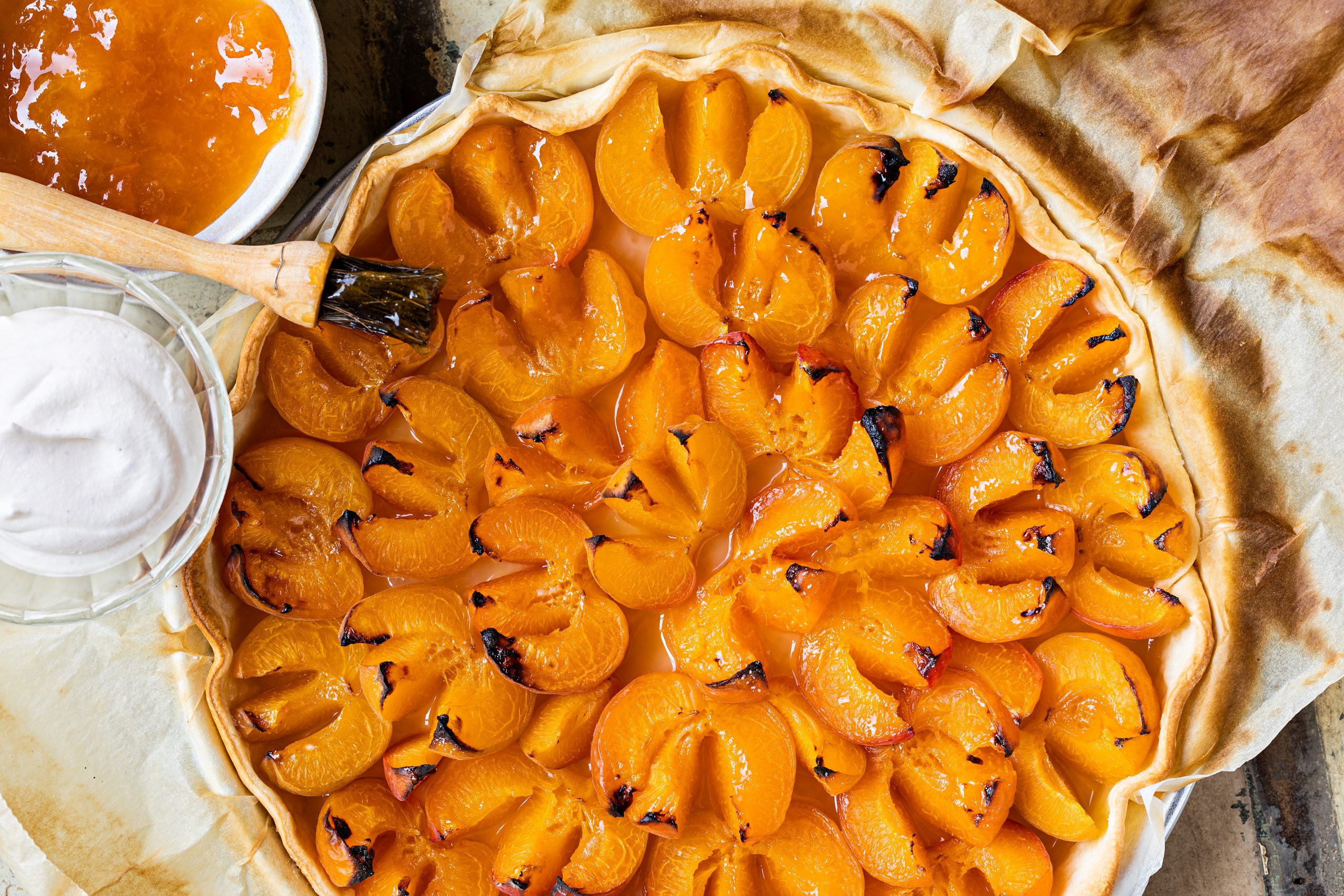 Tarte aux abricots