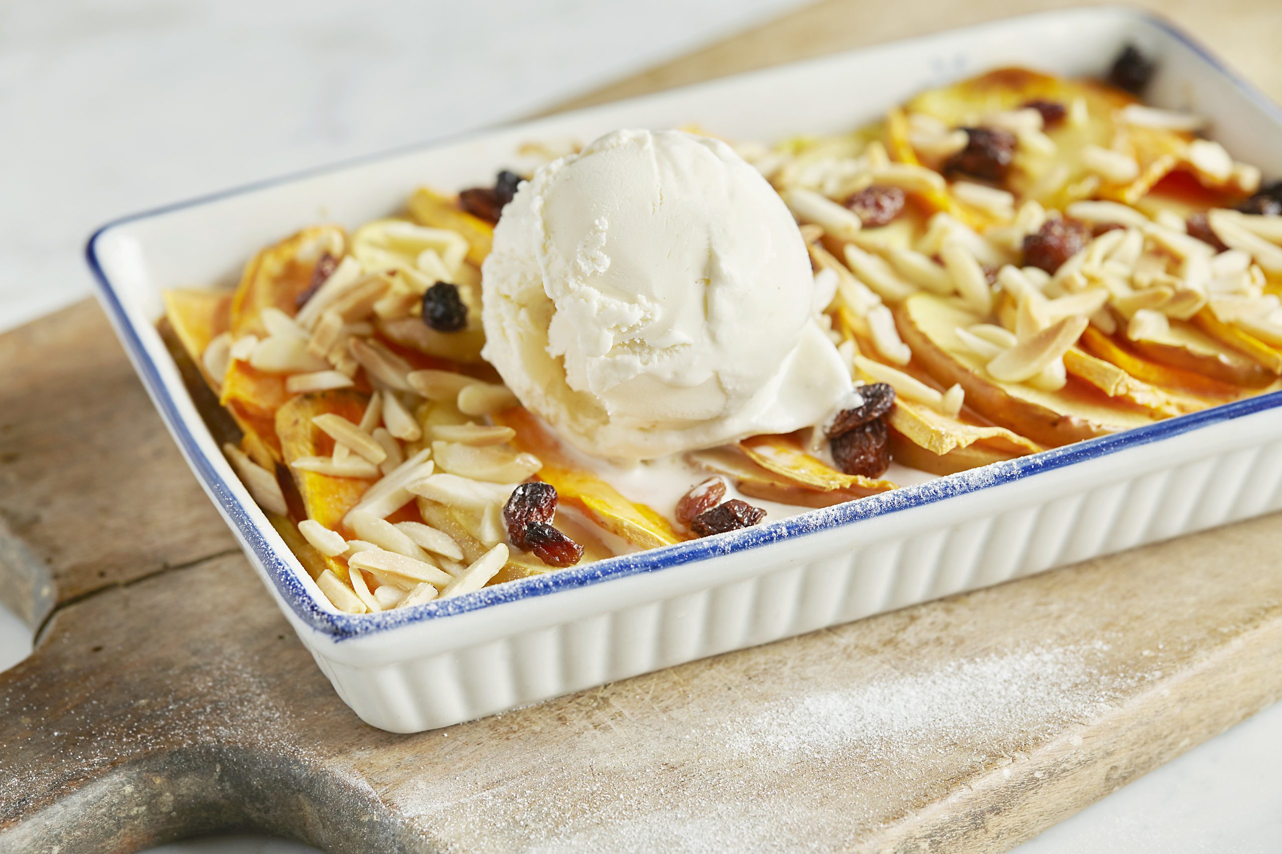Süsses Süsskartoffelgratin mit Äpfeln