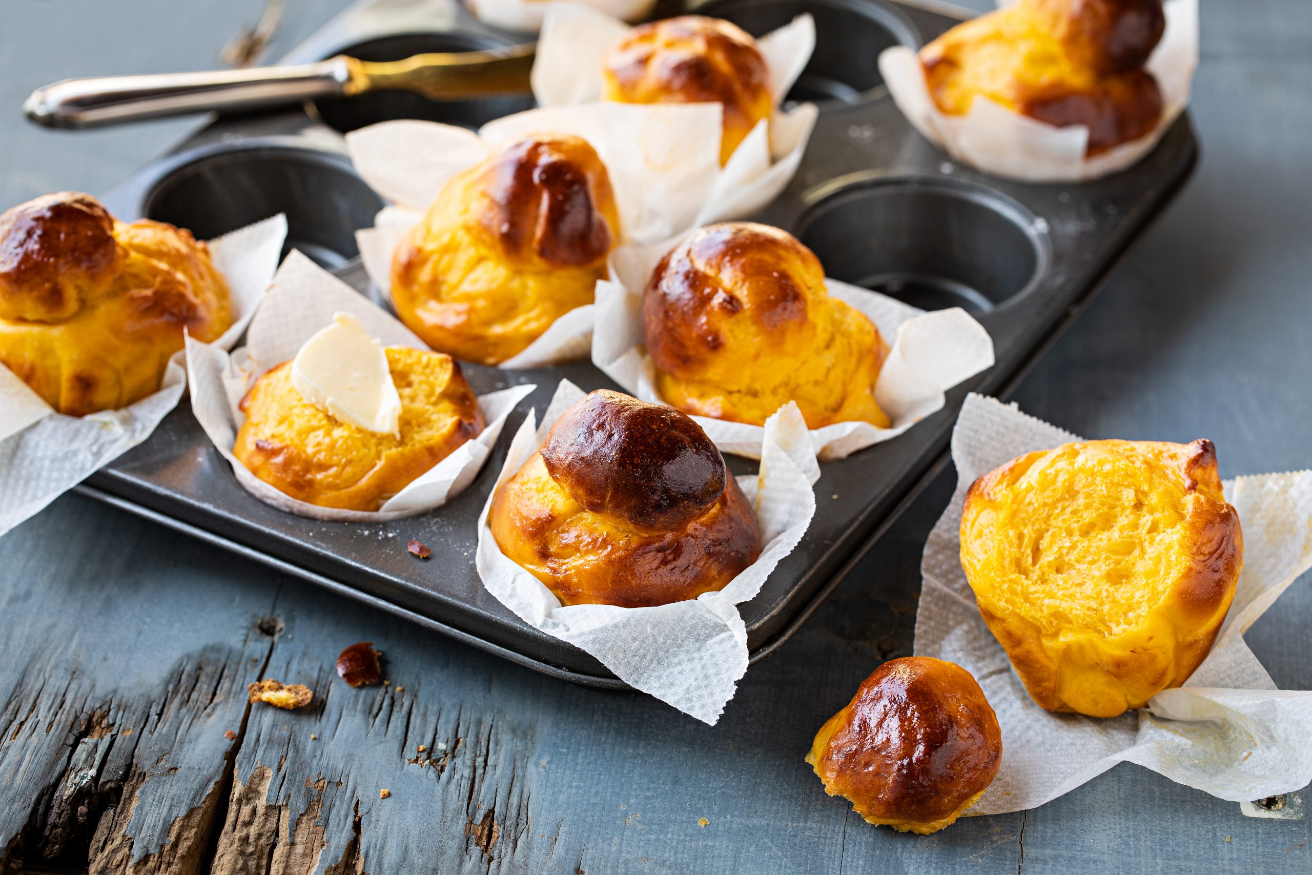 Süsskartoffel-Brioches