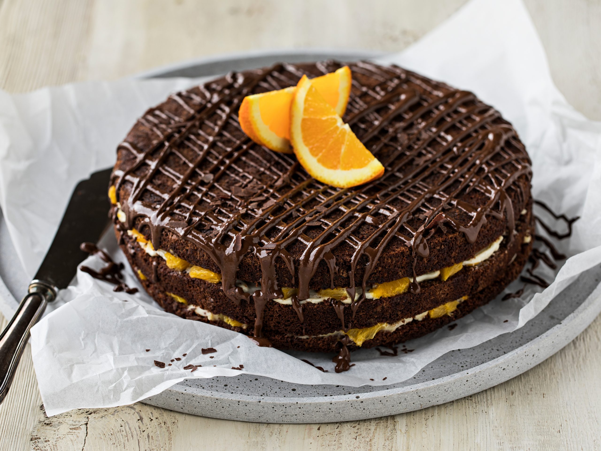 Schokoladenkuchen Mit Orangencremefullung Rezept Swissmilk