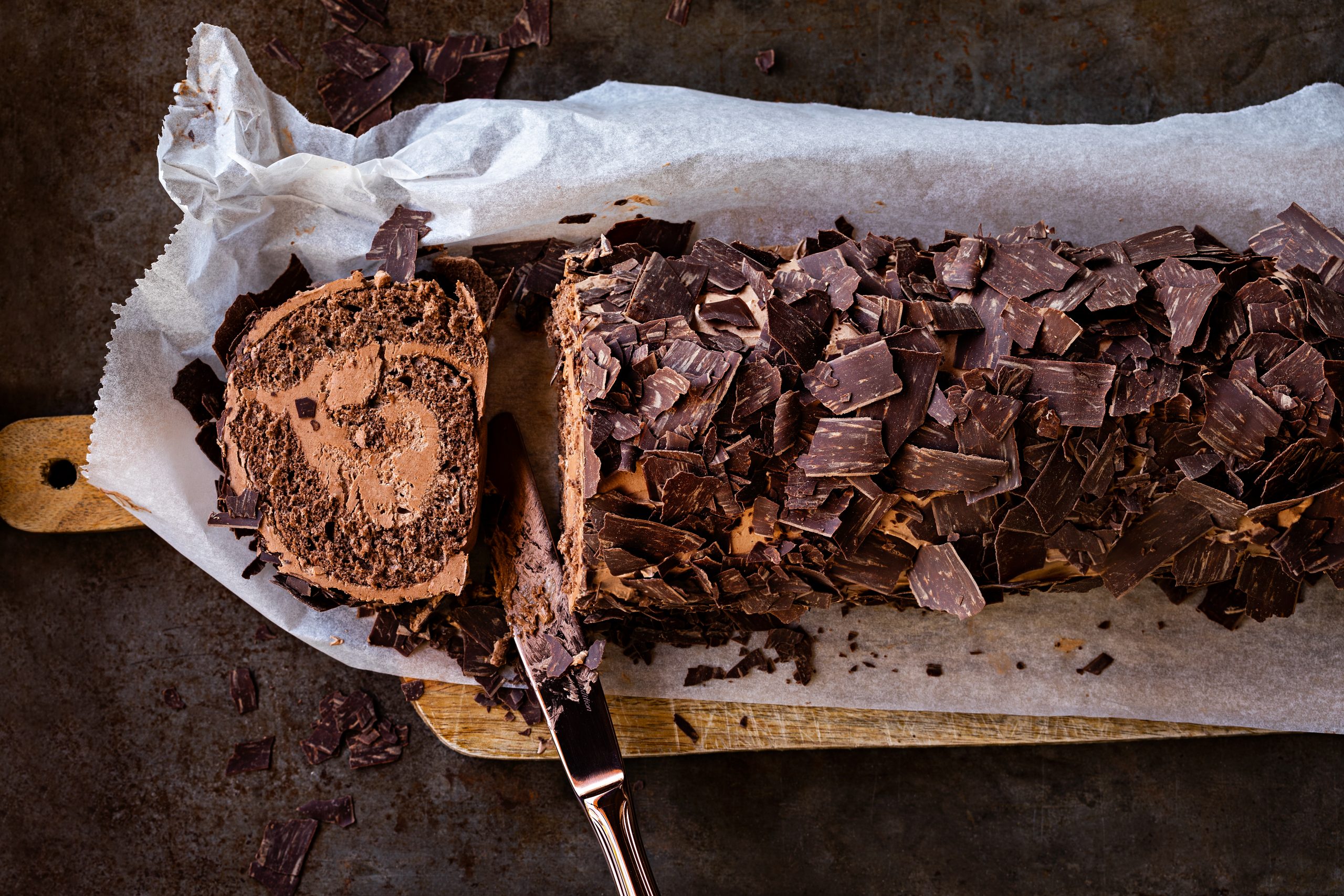 Bûche de Noël au chocolat