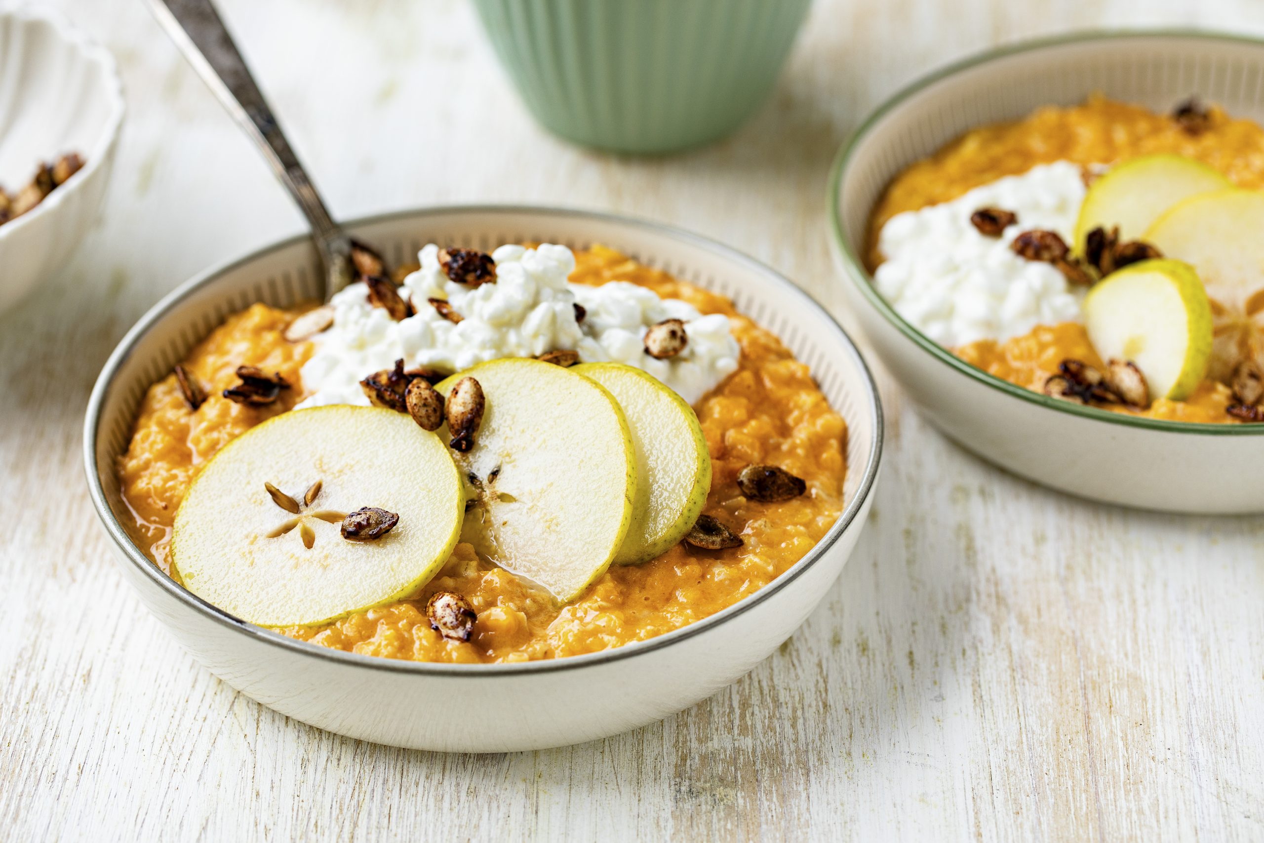 Pumpkin porridge protéiné