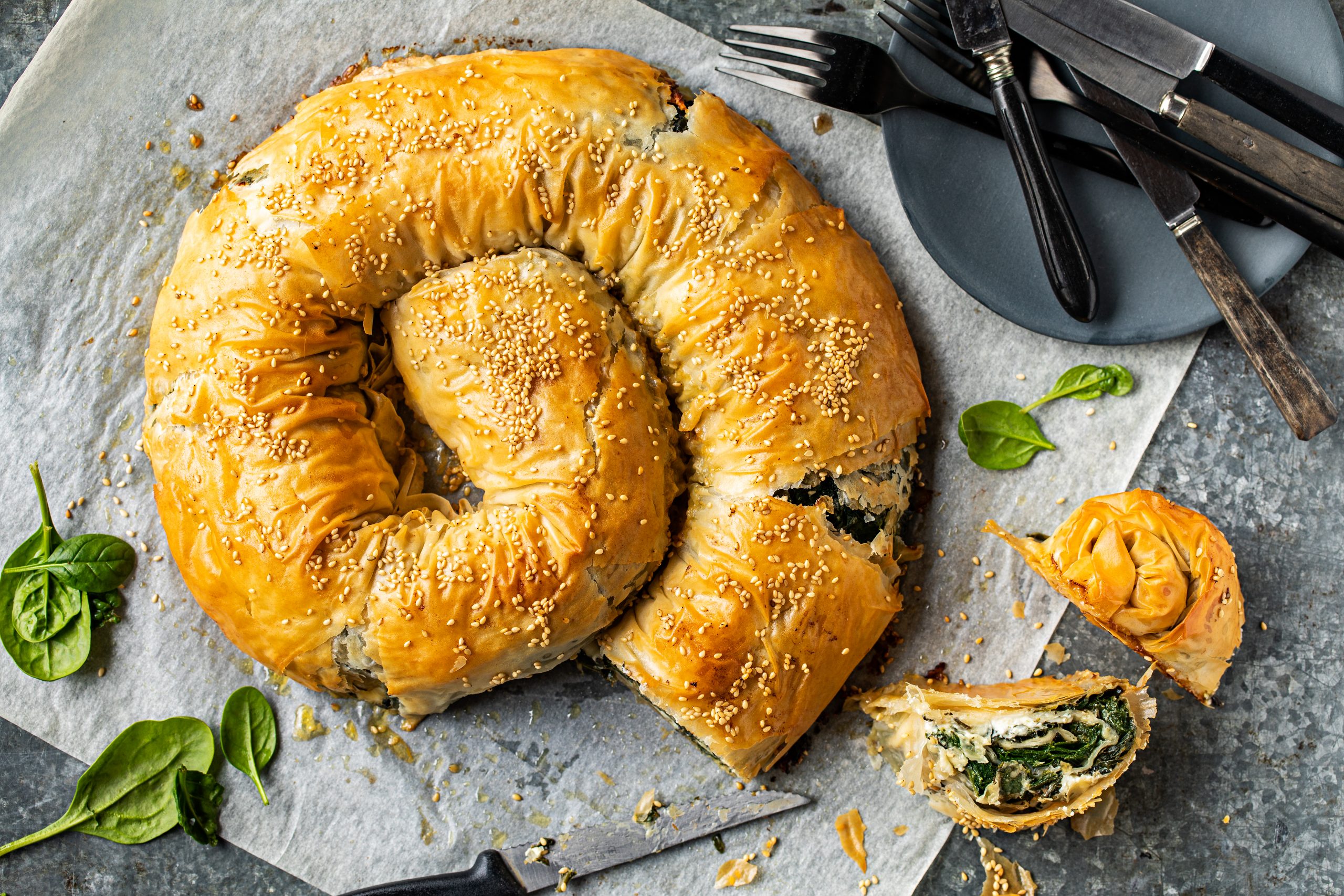 Börek aux épinards et au fromage frais