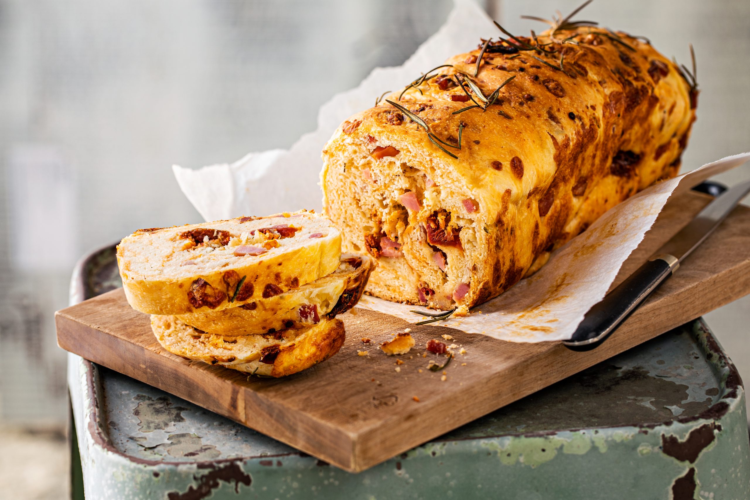 Cake au jambon et au fromage