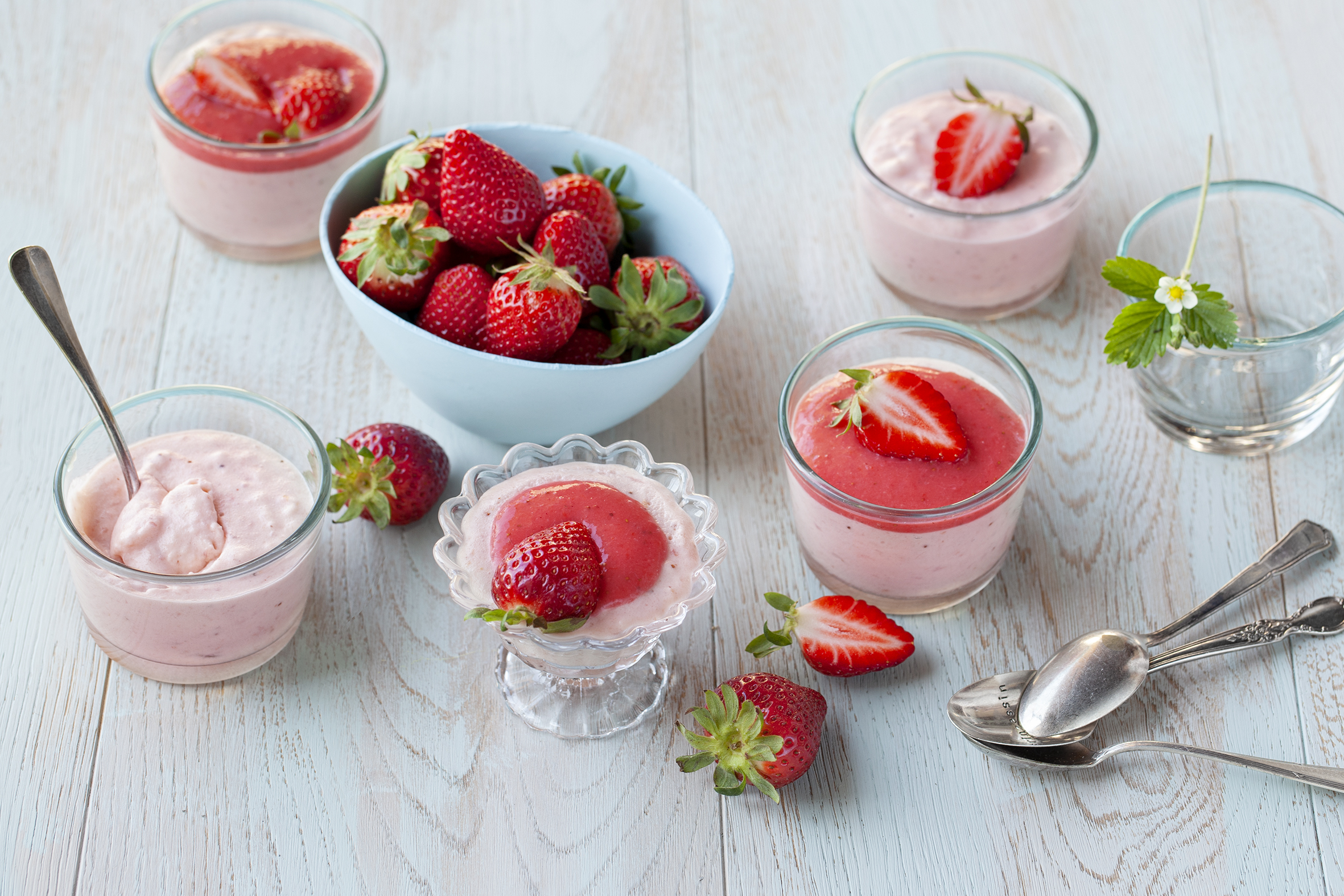 Erdbeermousse