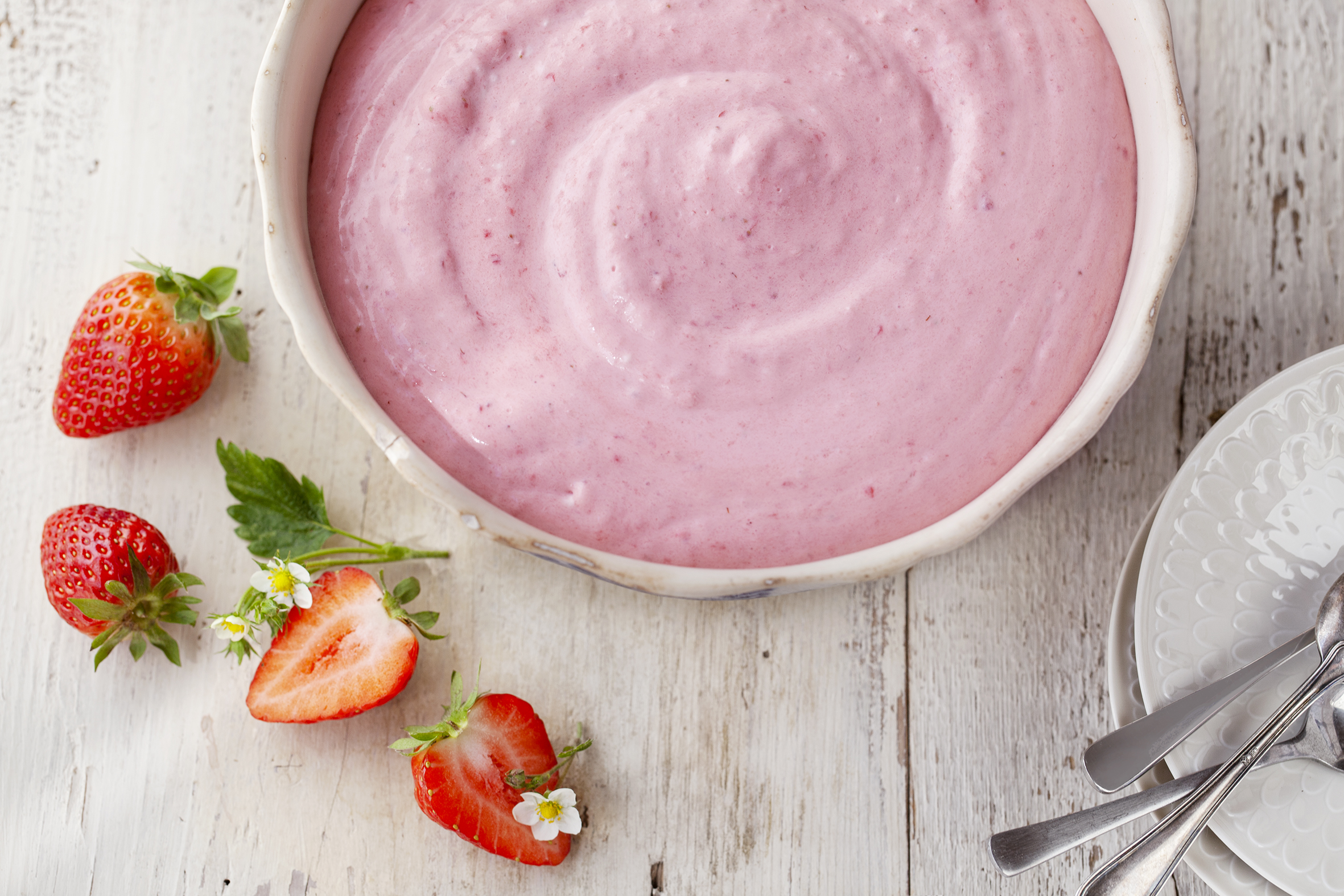Erdbeercrème mit Mascarpone