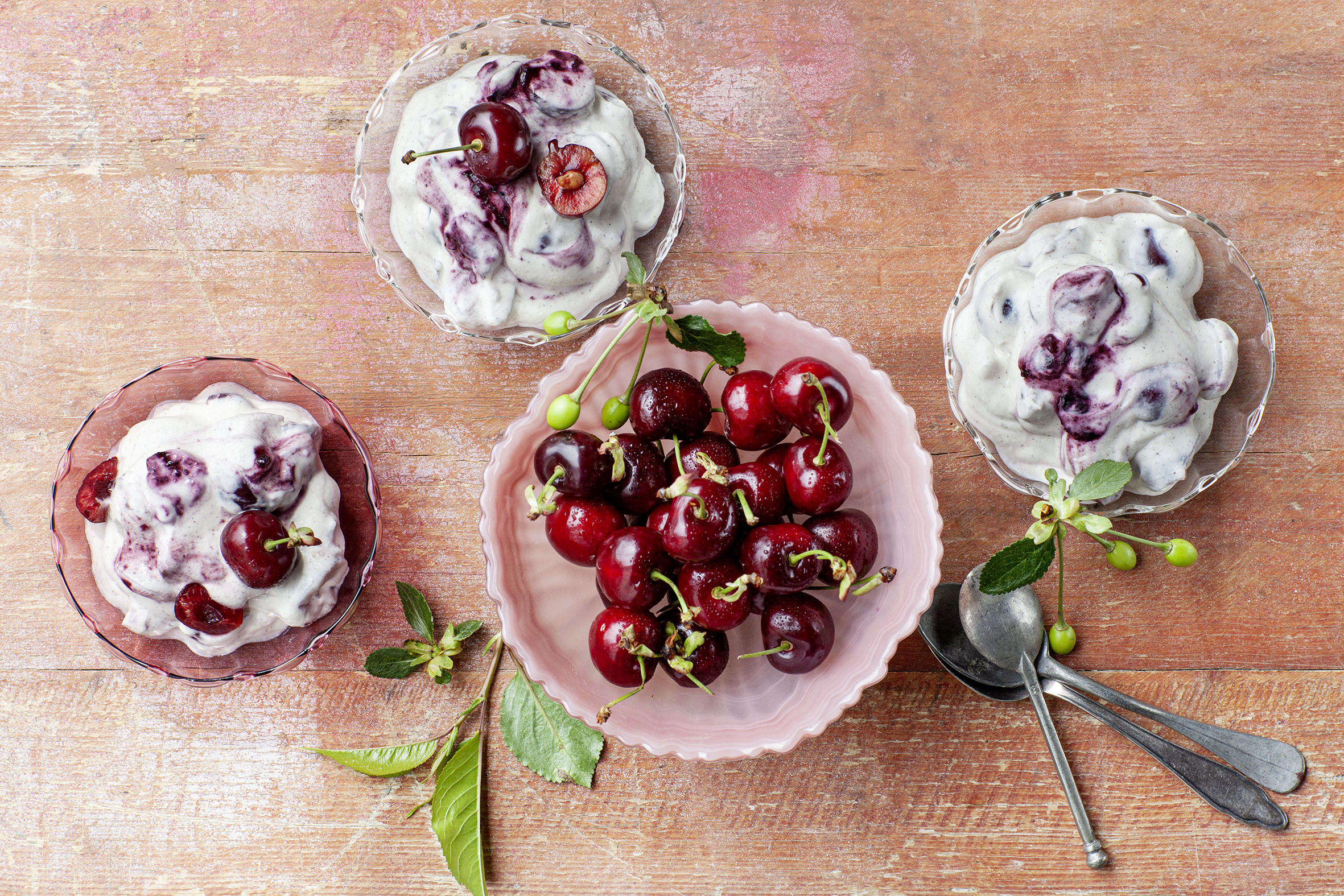 Crème aux cerises