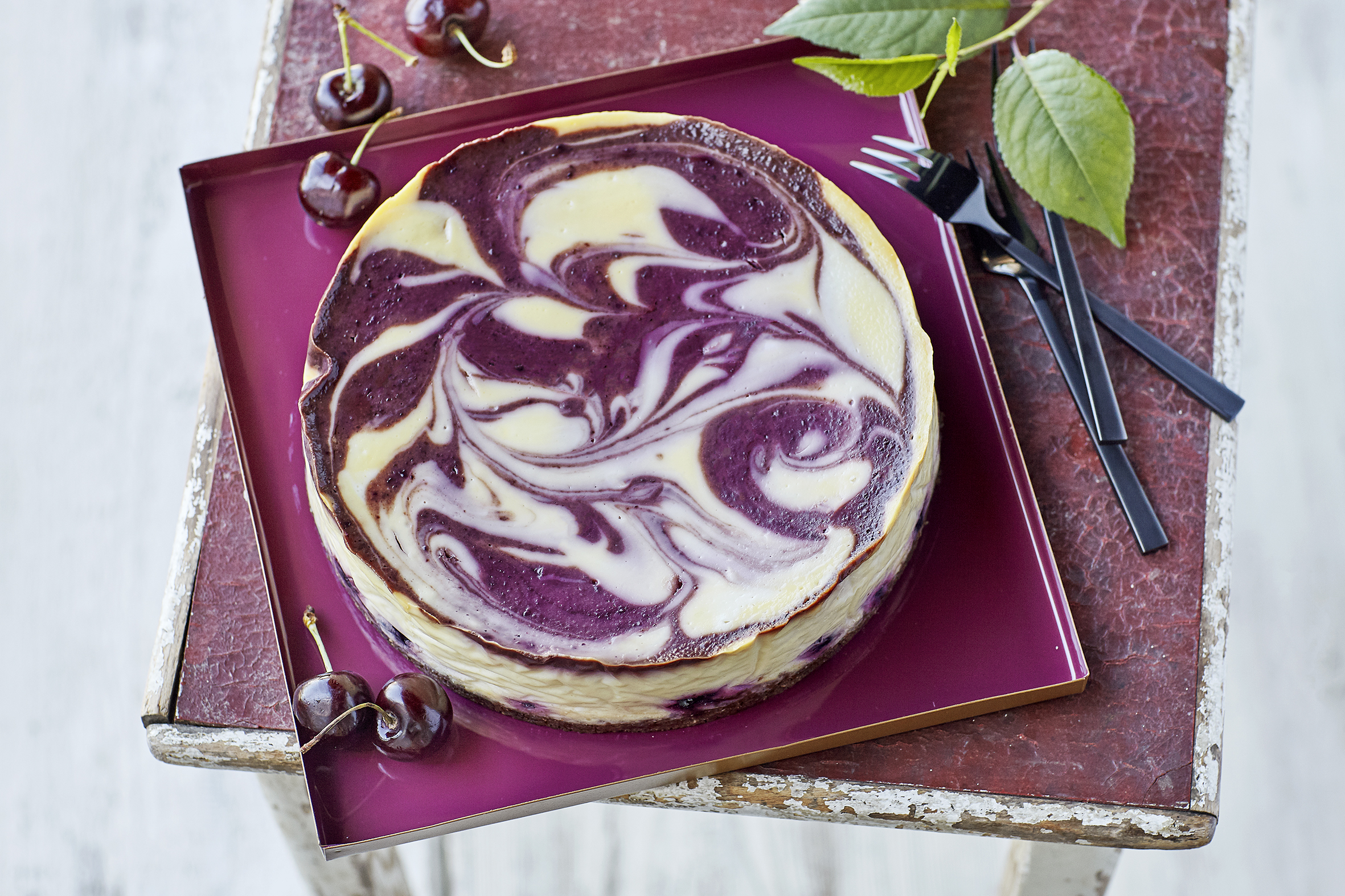 Gâteau au séré et aux cerises