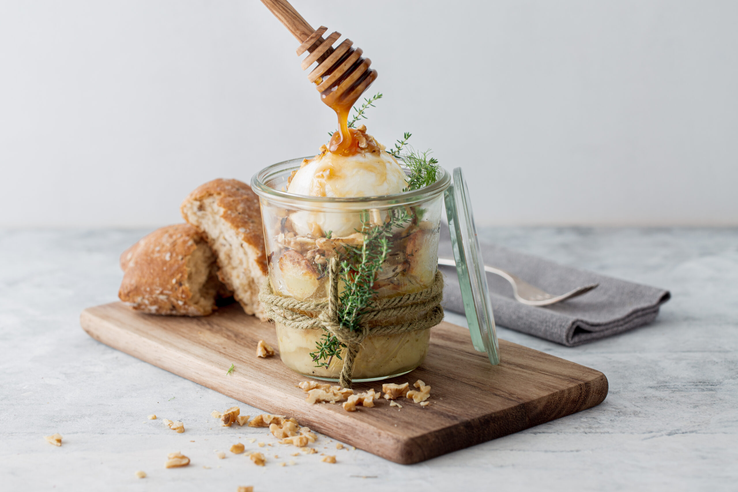 Gerösteter Fenchel-Kartoffel-Salat mit Büffelmozzarella