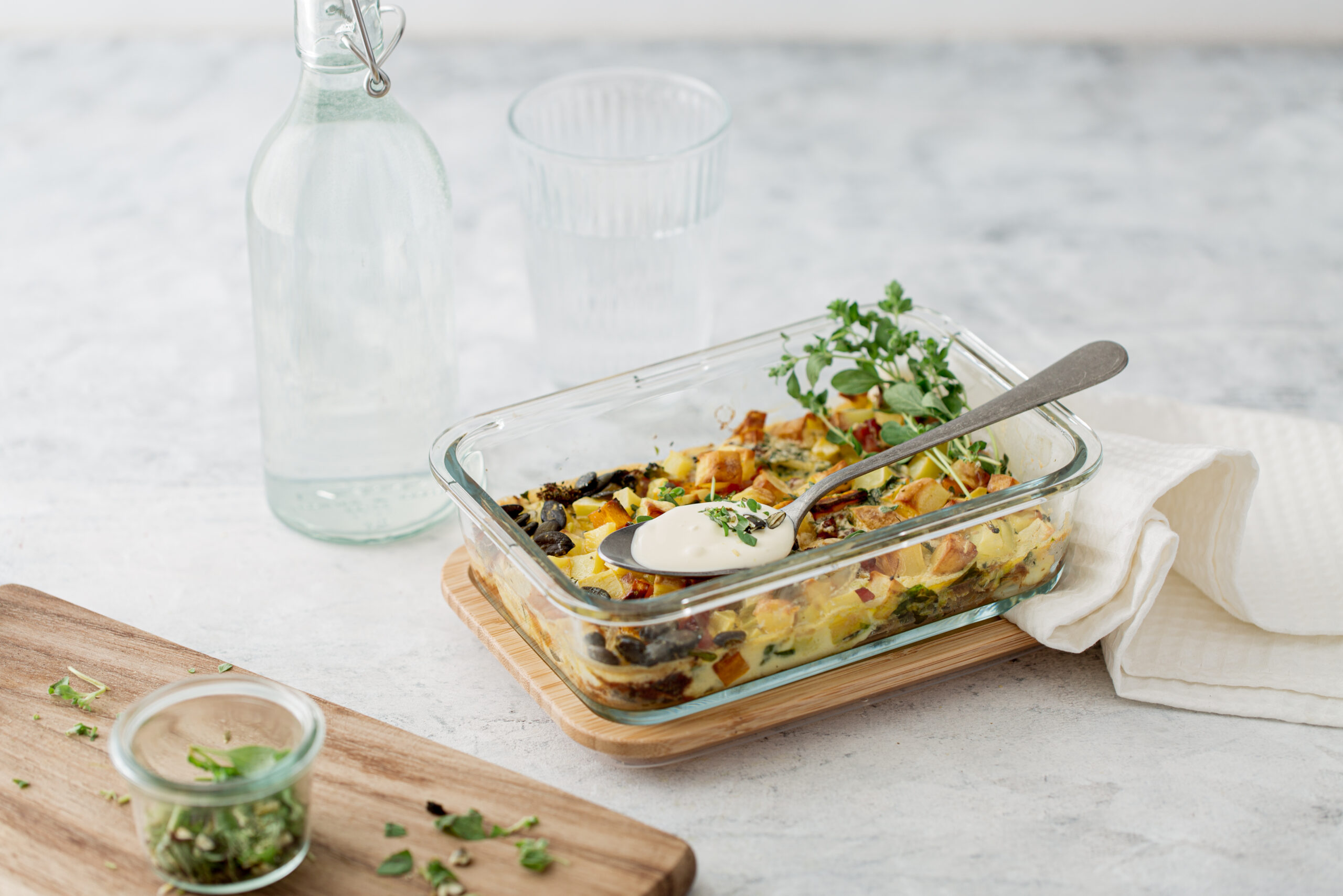 Ofen-Tortilla mit Gemüse