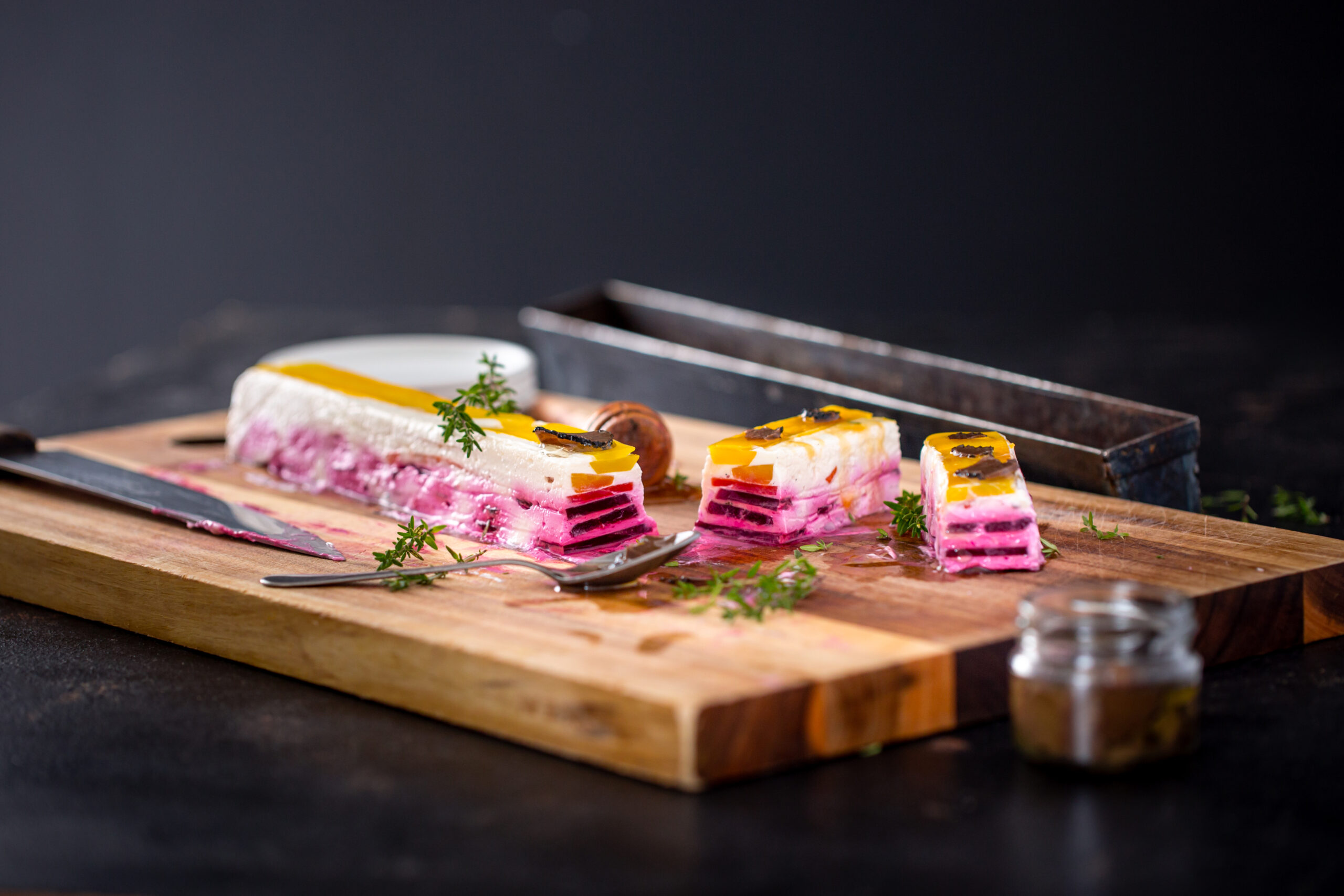 Terrine au fromage de chèvre et à la truffe (low carb)