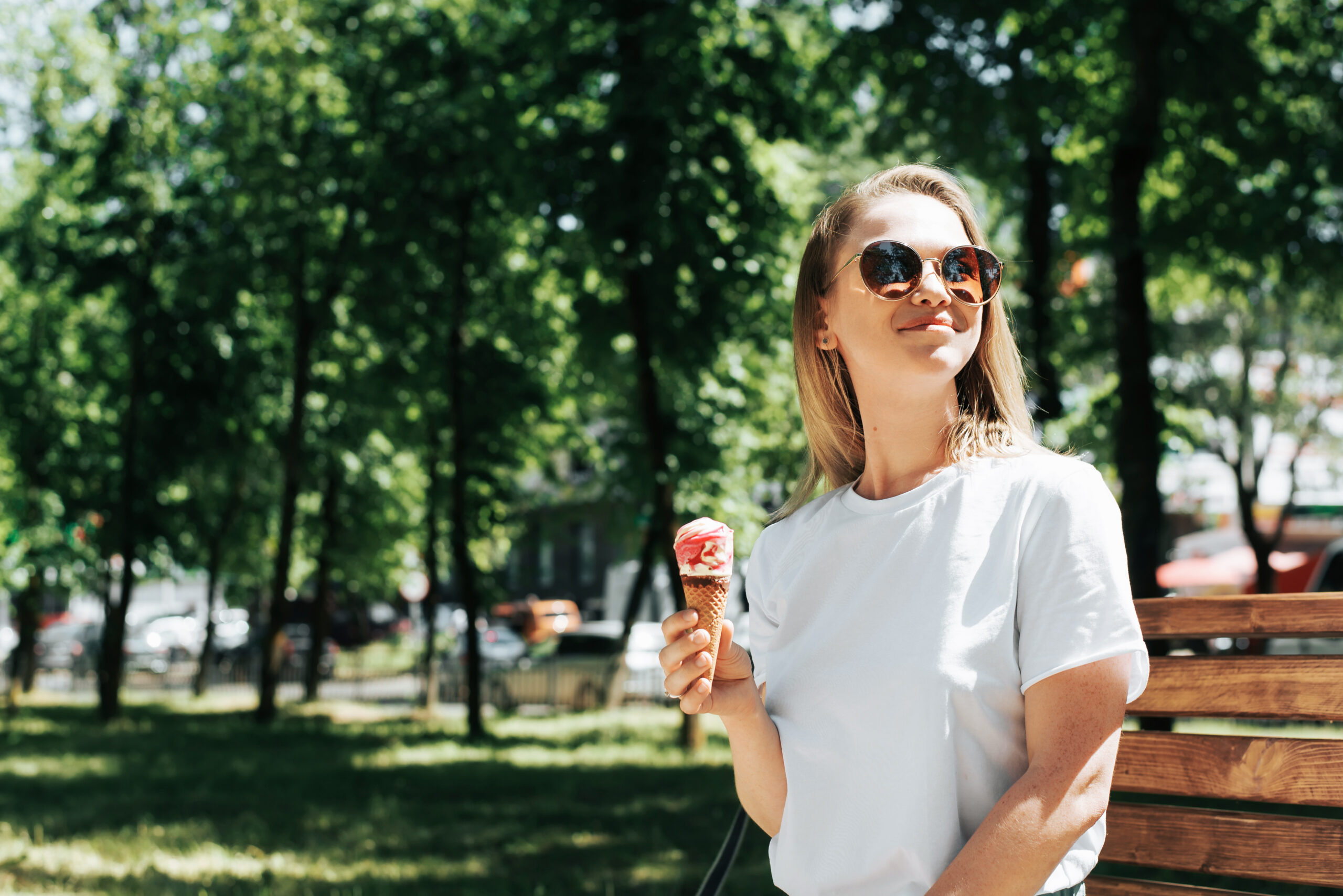 Keine Abkühlung: Kalte Glace erhitzt den Körper.