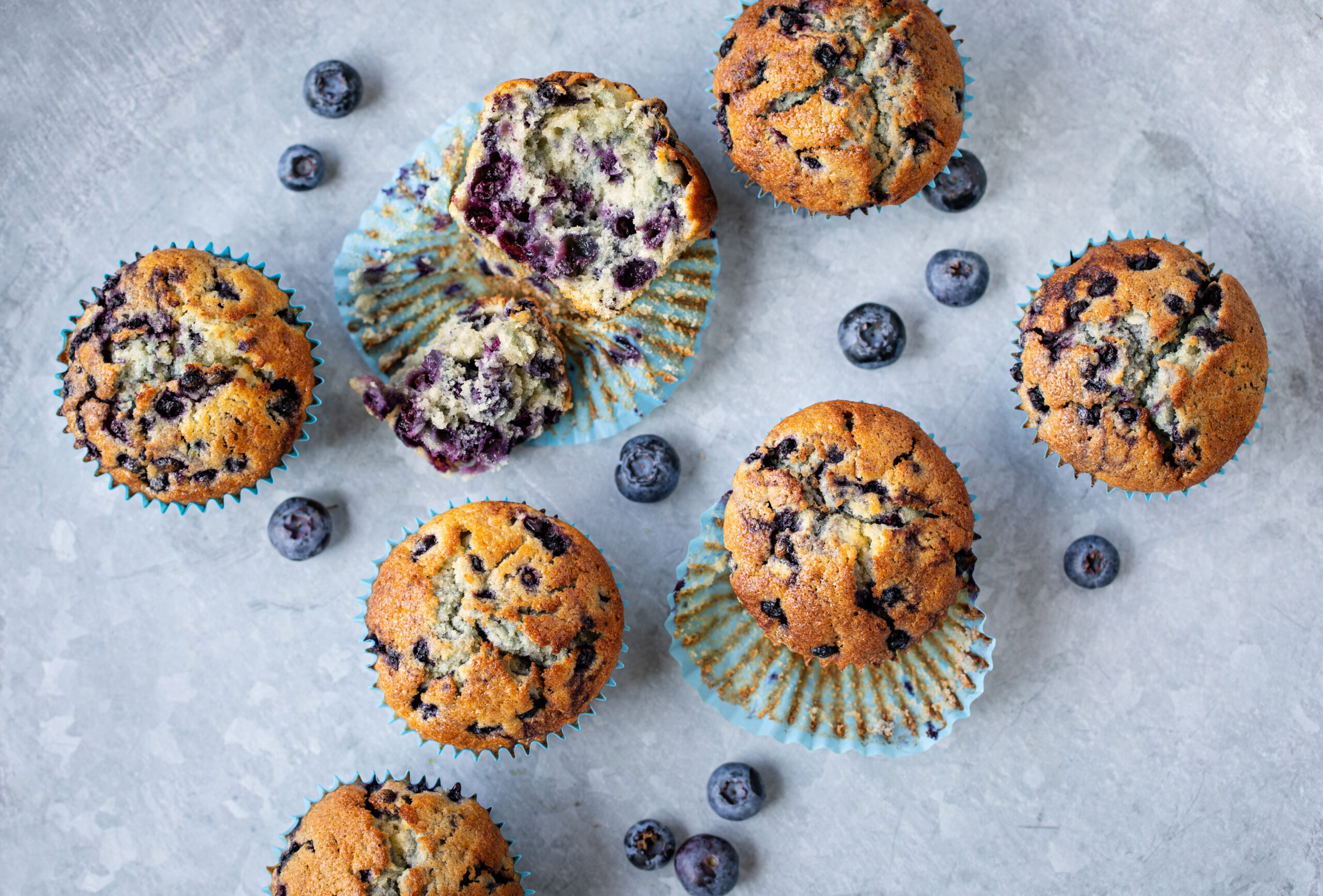 Muffins aux myrtilles