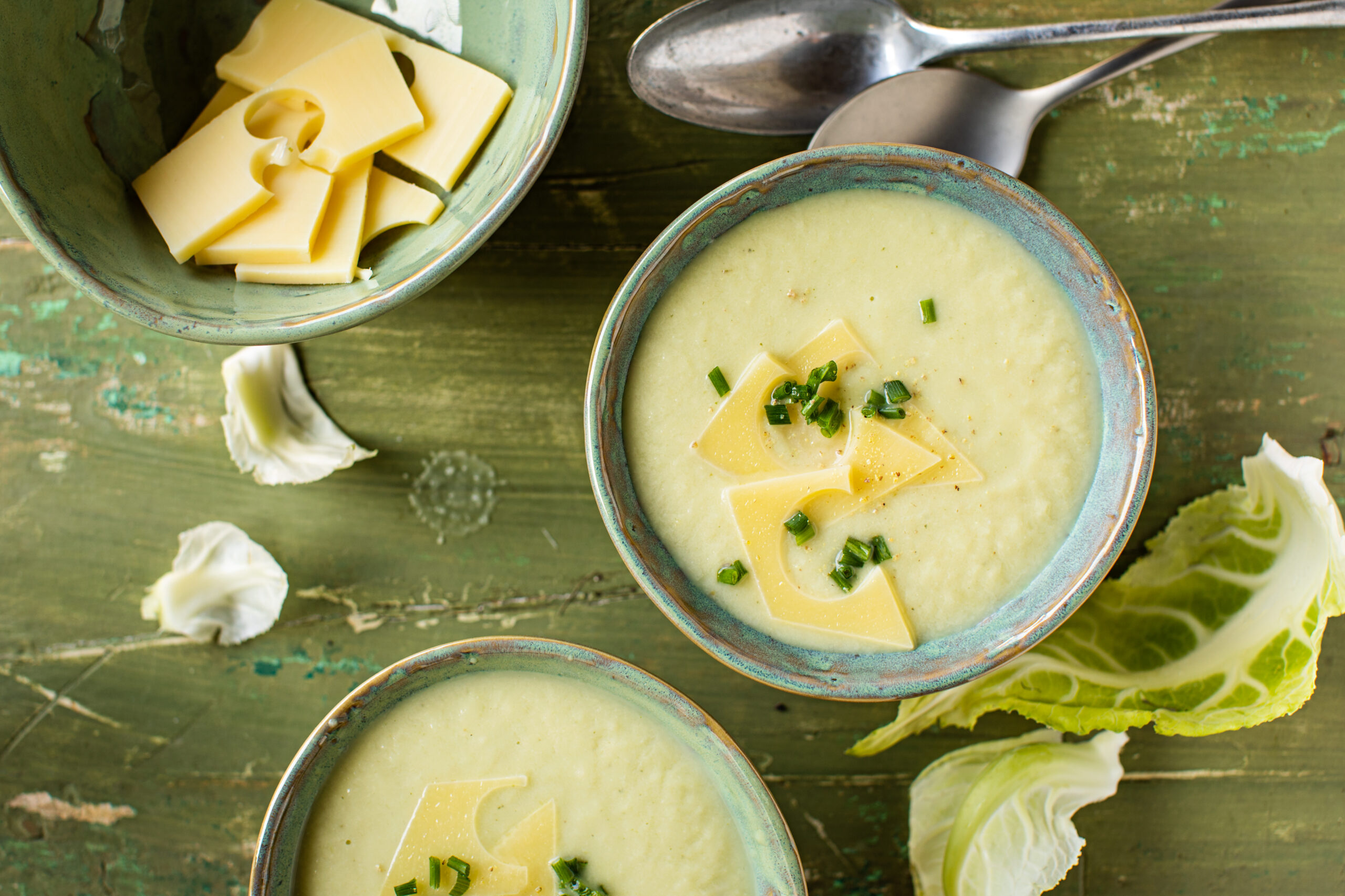 Soupe de chou-fleur à l'Emmentaler