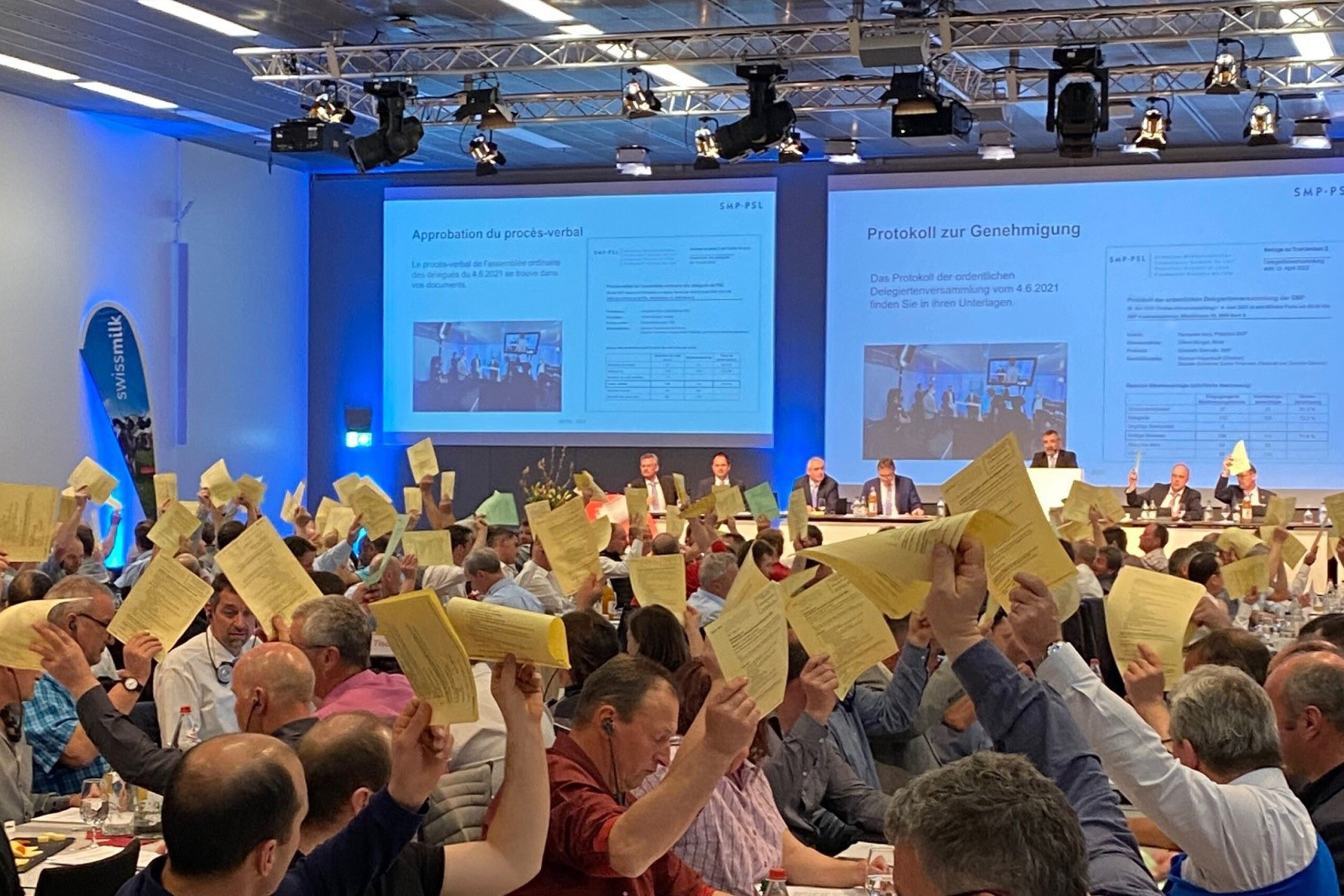 Die Delegiertenversammlung 2022 hat wieder im Kongresszentrum BERNEXPO in Bern stattgefunden.