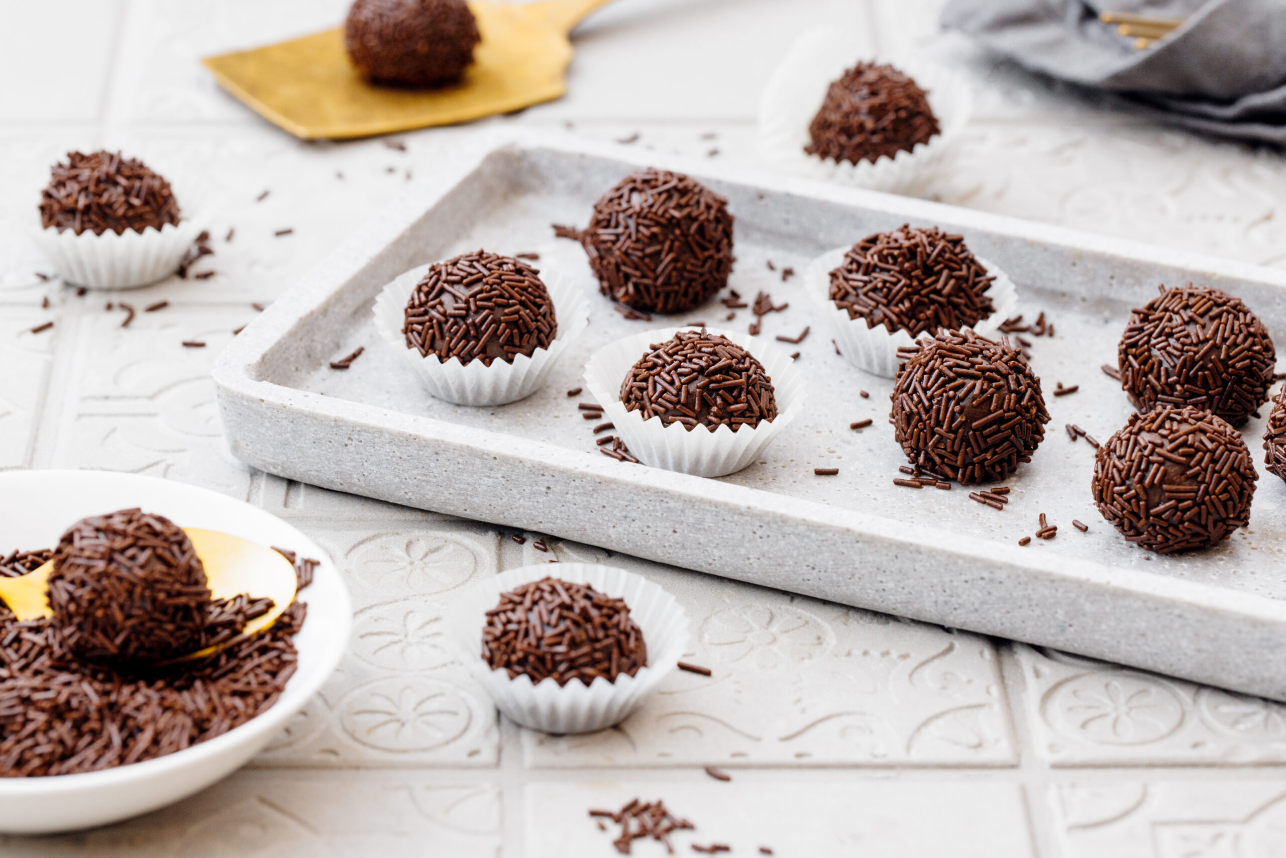 Brigadeiros (truffes au lait condensé)