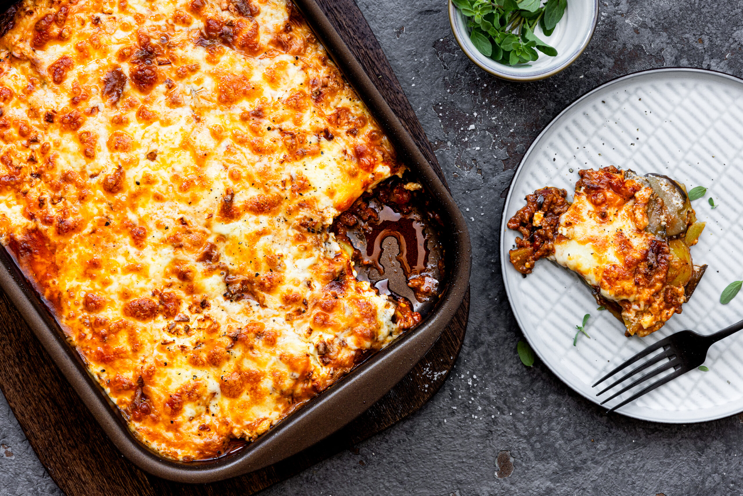 Gebackene Auberginen mit Feta - Rezept | Swissmilk