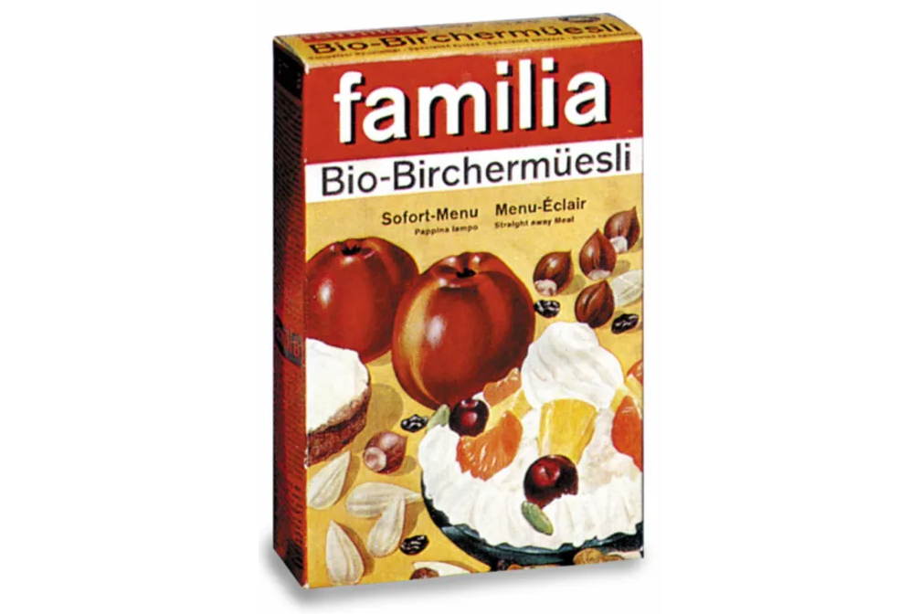 Bildquelle: bio-familia | Erstes Biomüesli der Schweiz aus dem Jahr 1958