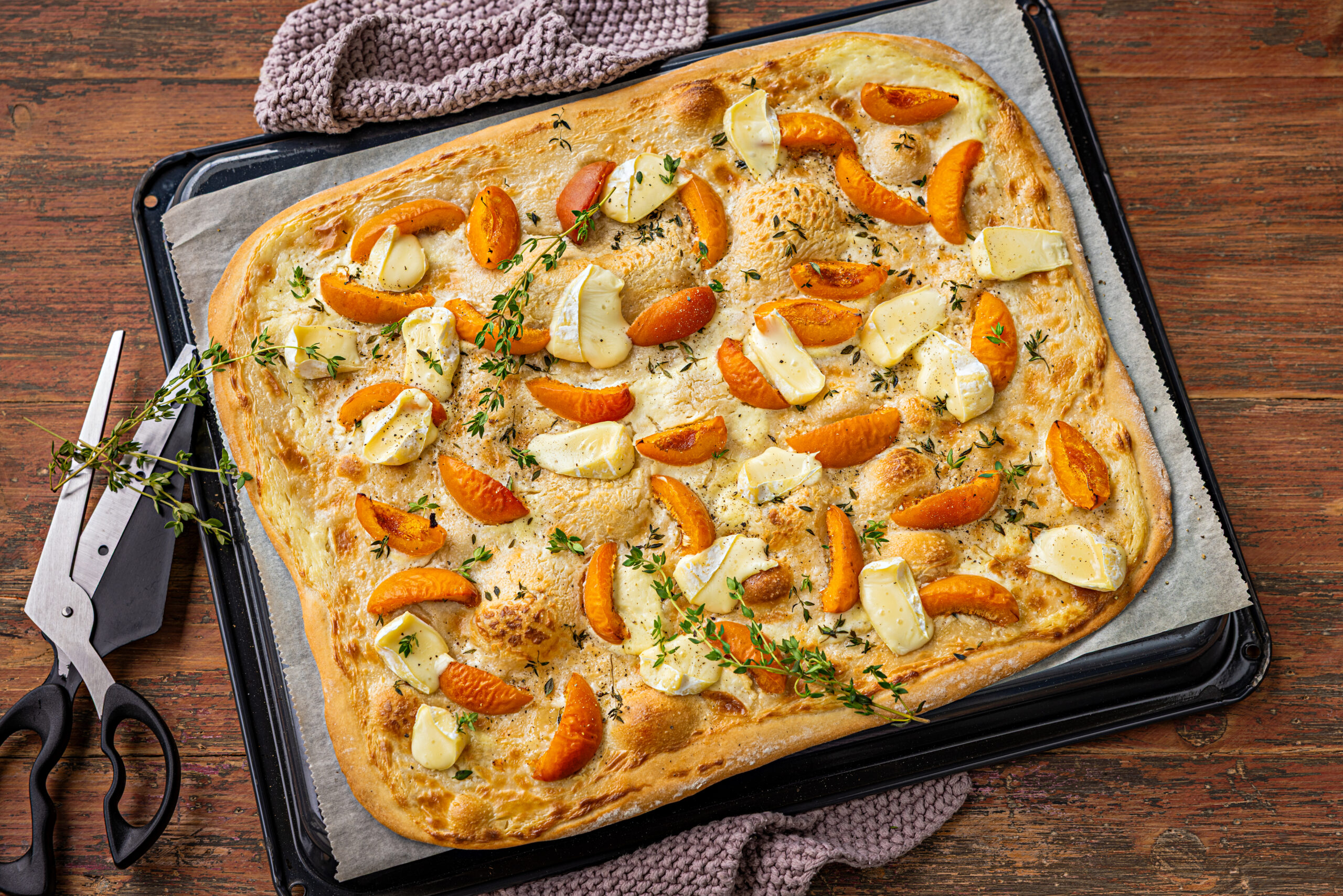 Flammekueche aux abricots 