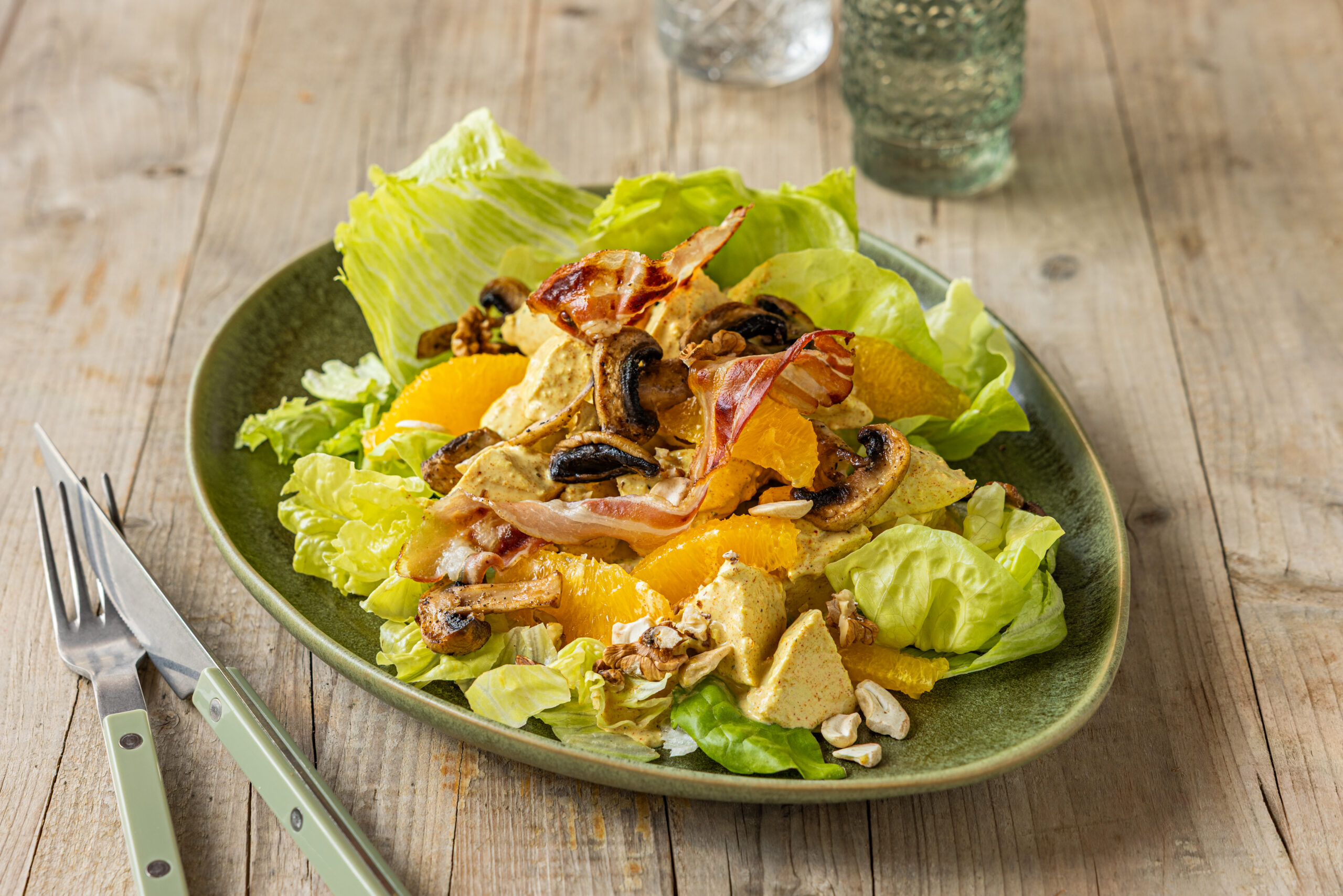 Salade de poulet épicée 