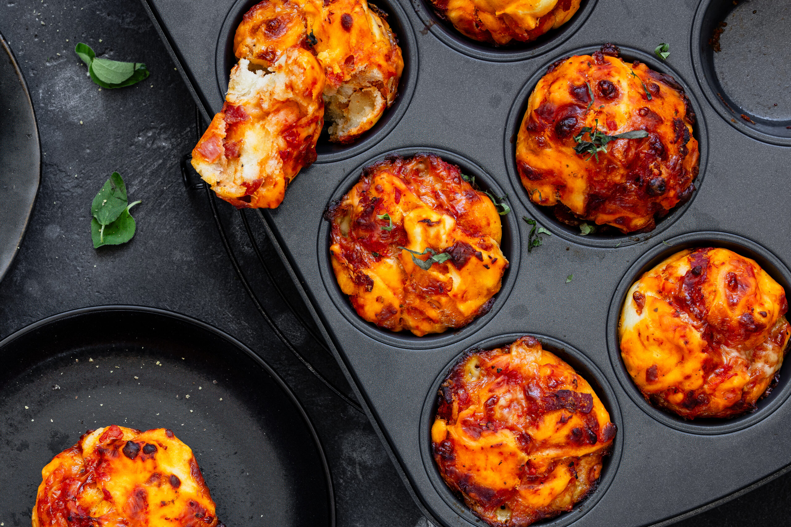 Muffins façon pizza