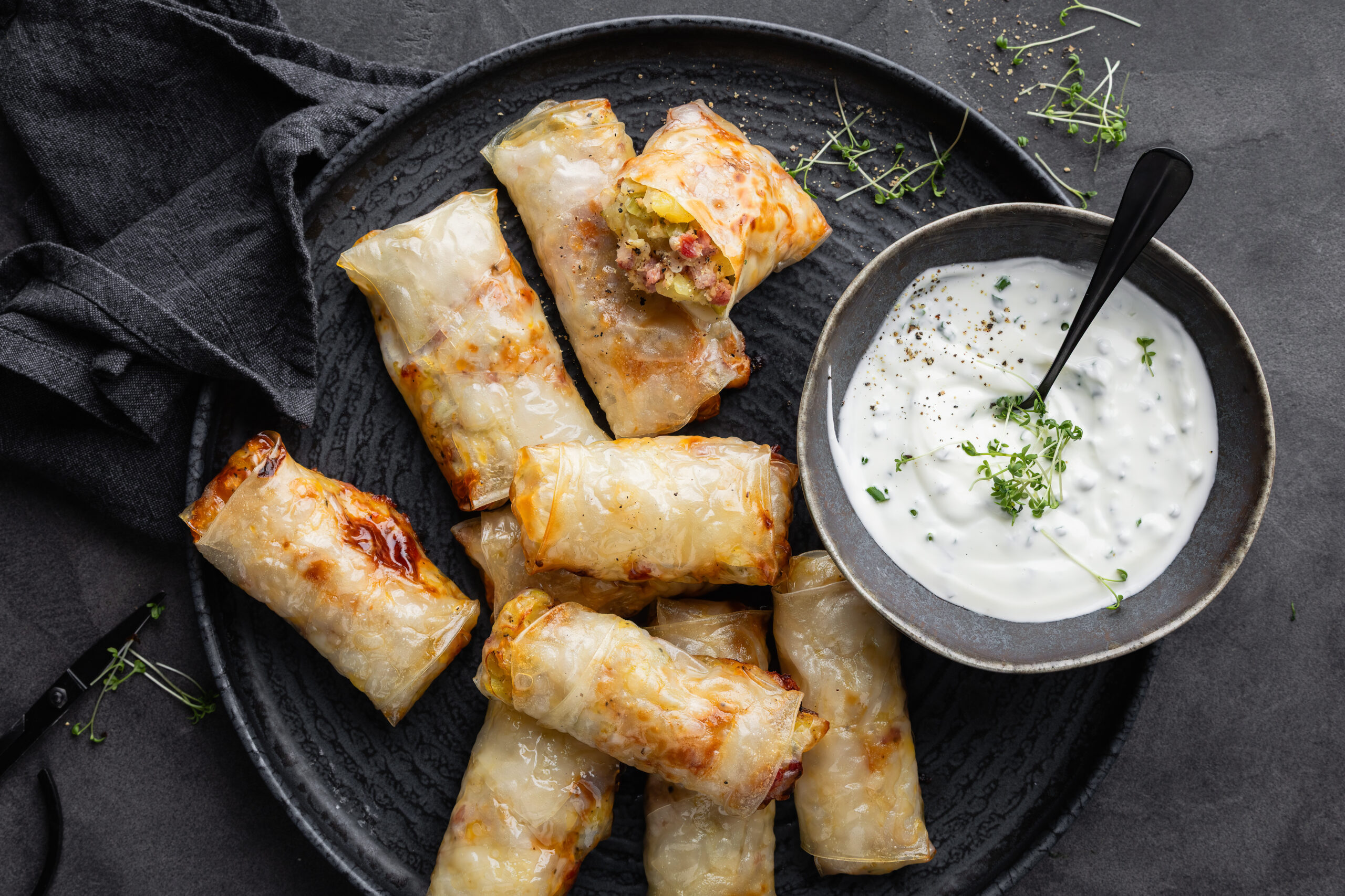 Rouleaux d'été à la raclette 