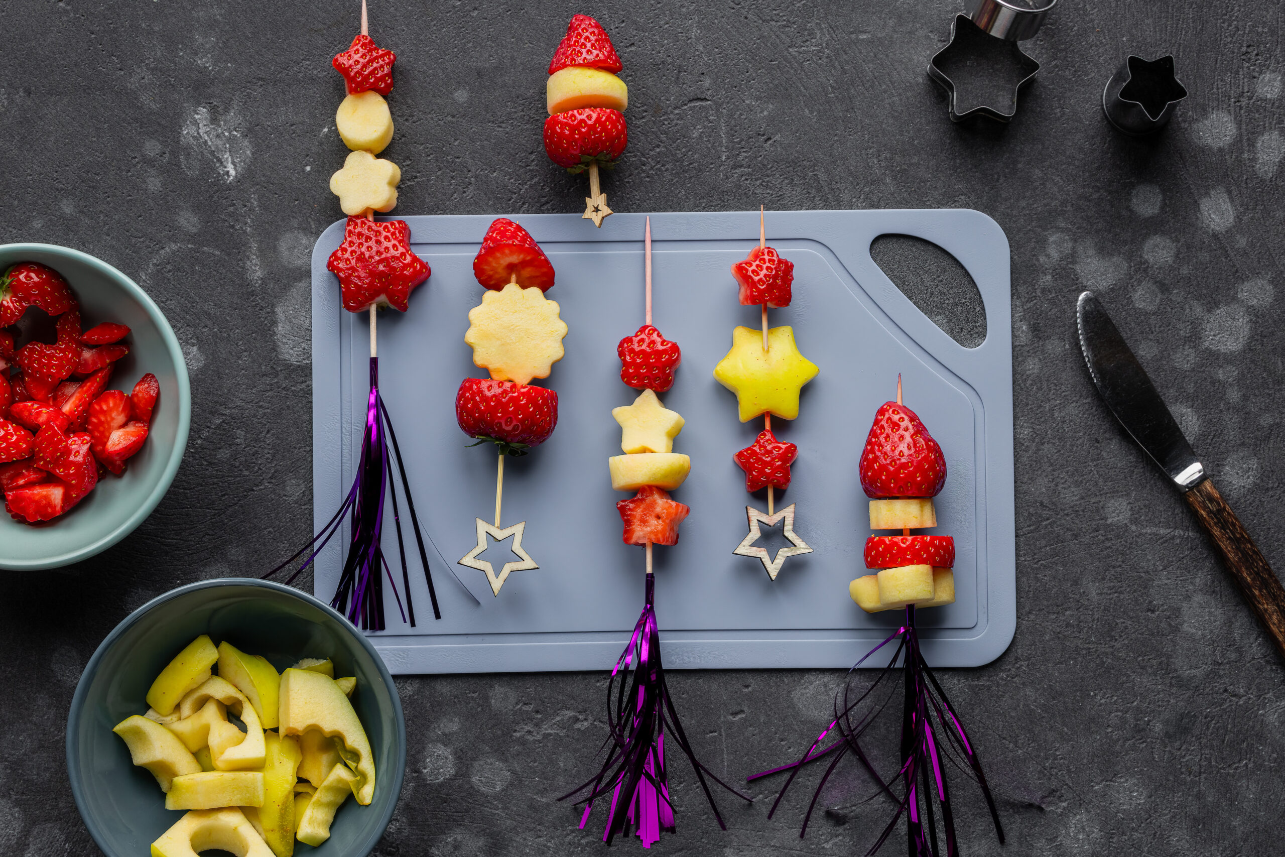 Brochettes de fruits 