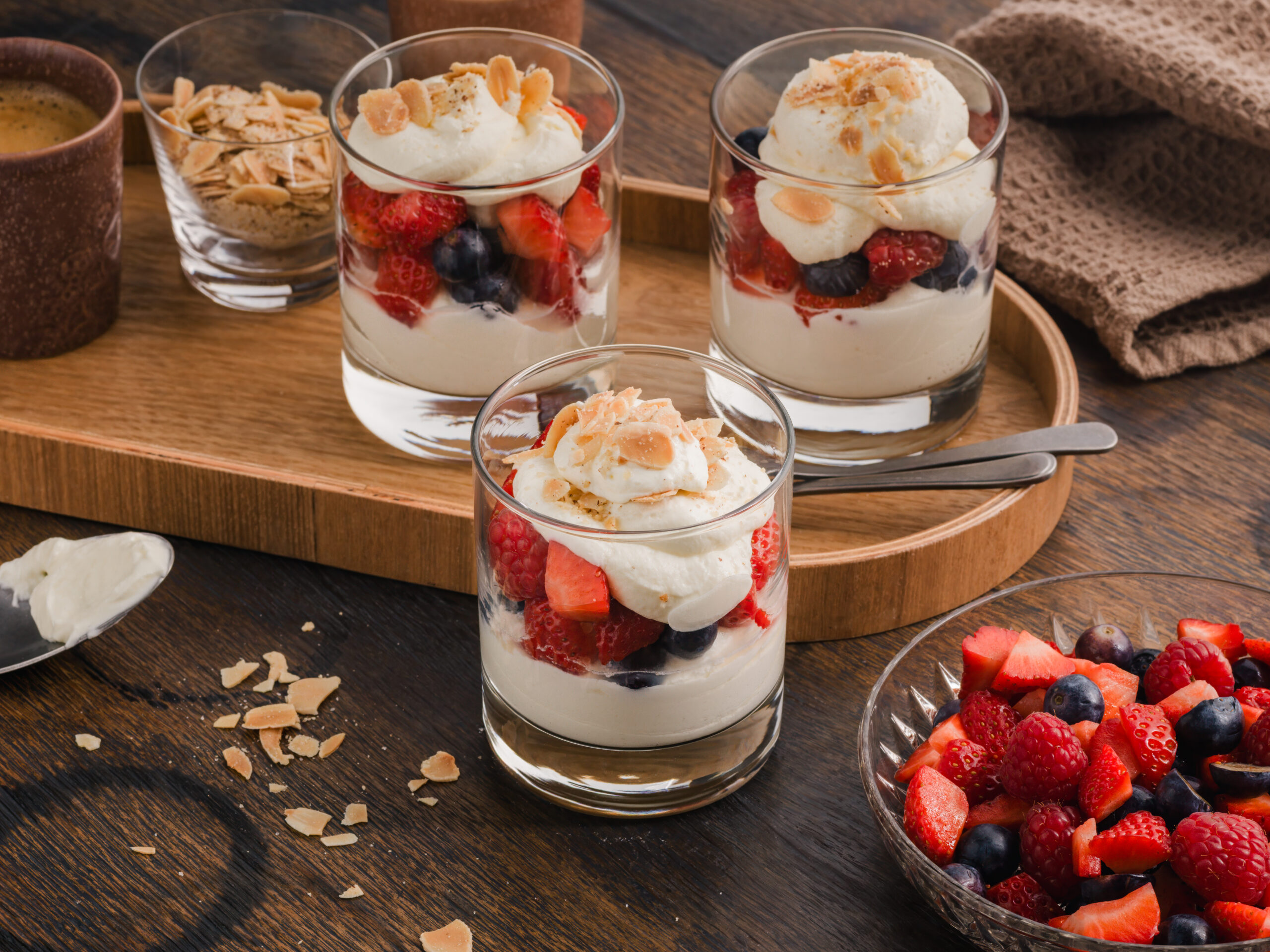 Verrines aux fruits rouges